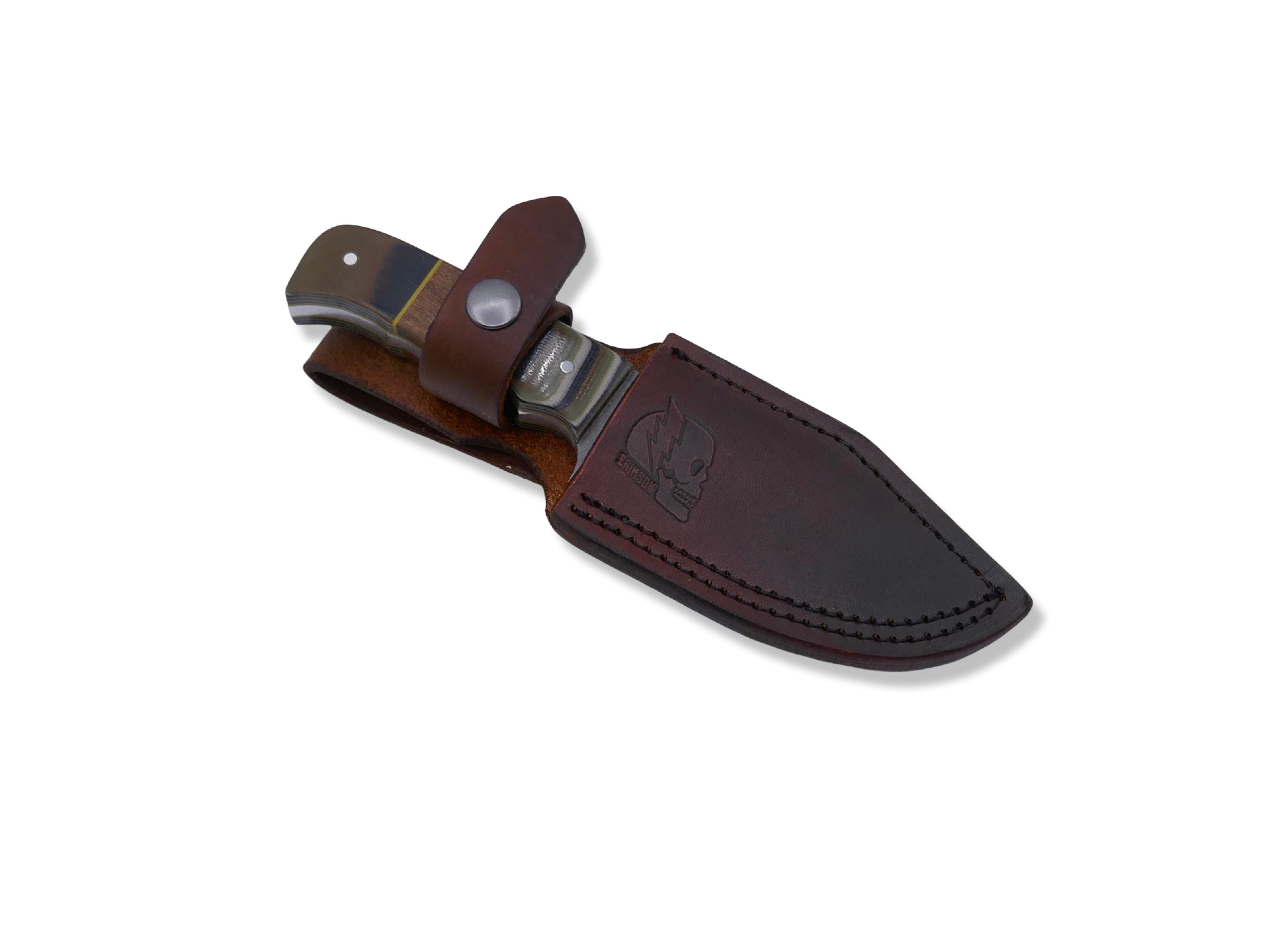 MINI SLAYER - G-10 / Iron Wood Inlay / Yellow G-10 Liner