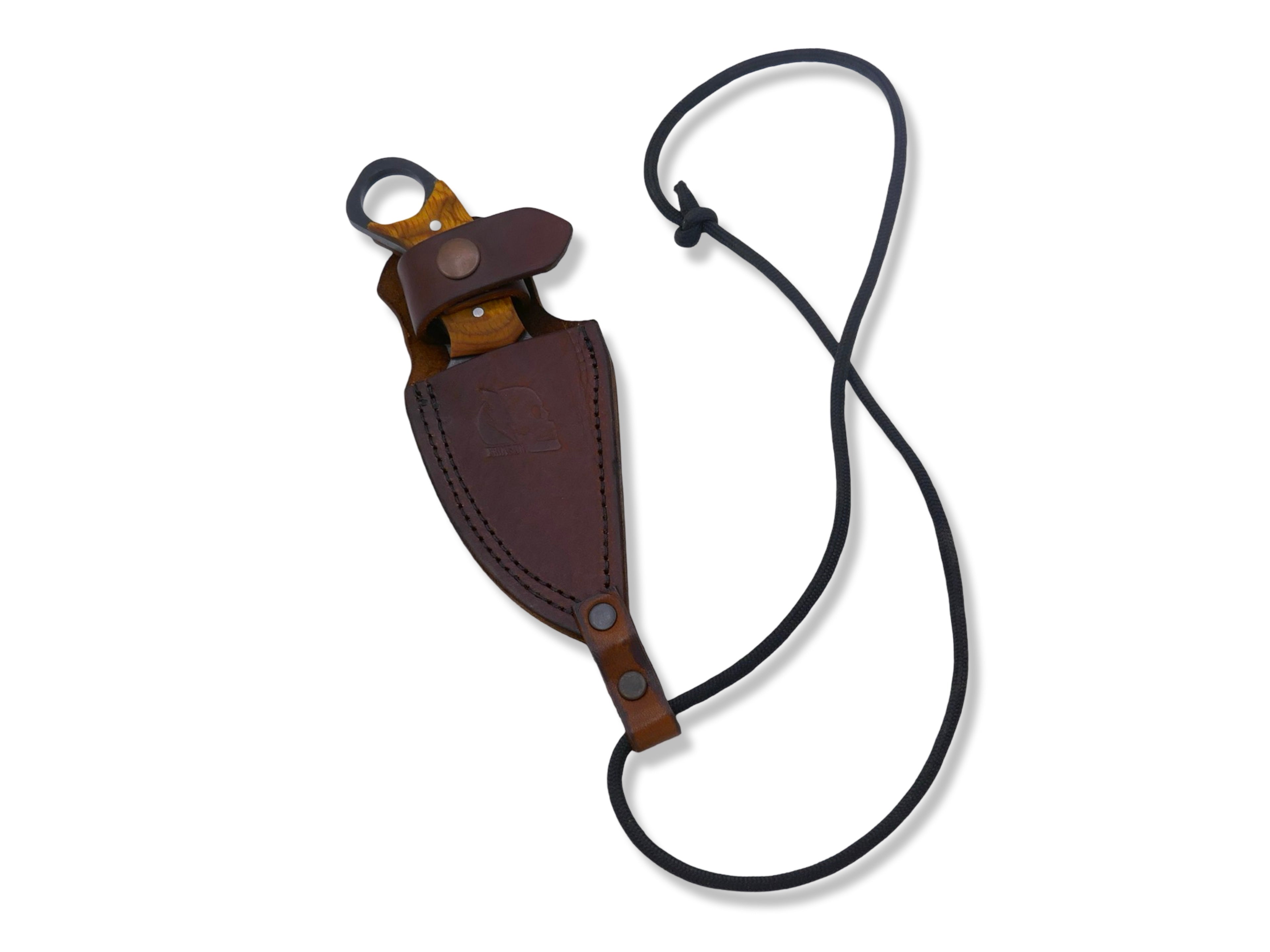 IRON WOLF - Dark Stonewash / Dymalux Lemonwood Handle