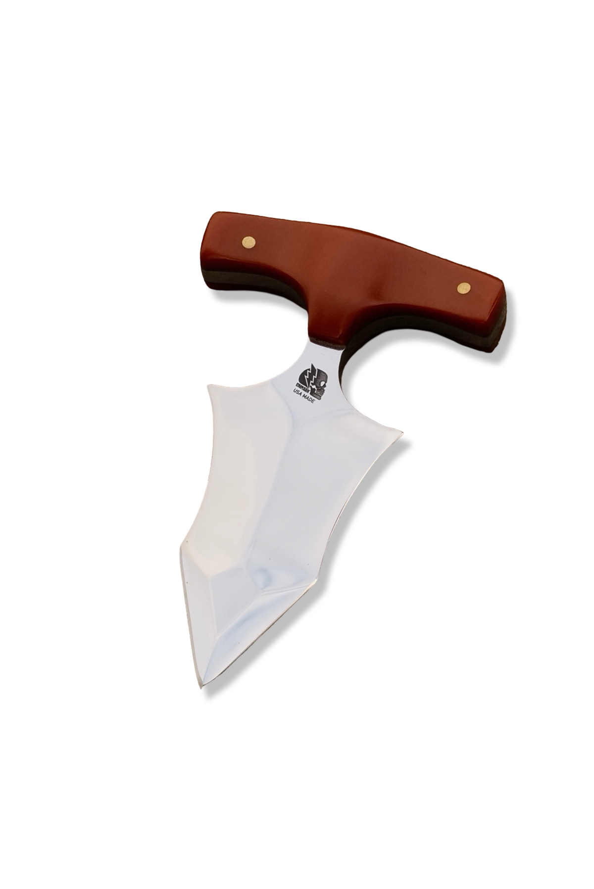 Counter Strike - Mirror Polish / Vintage Westinghouse Caramel Paper / Brass Pins + Liner / Sunburst Sheath