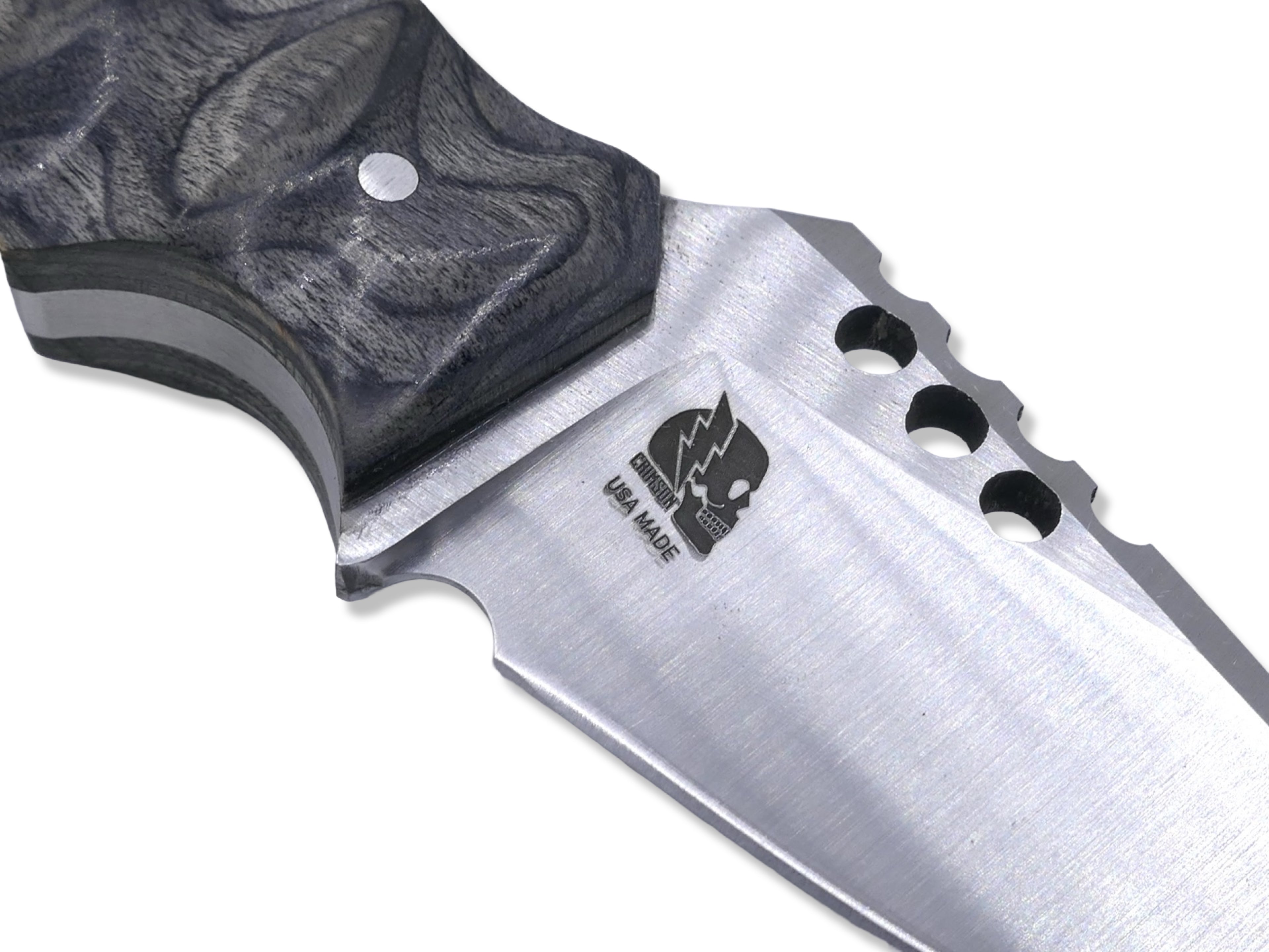 IRON WOLF Custom 1 of 1 - Satin Finish / Charcoal Wood Handle