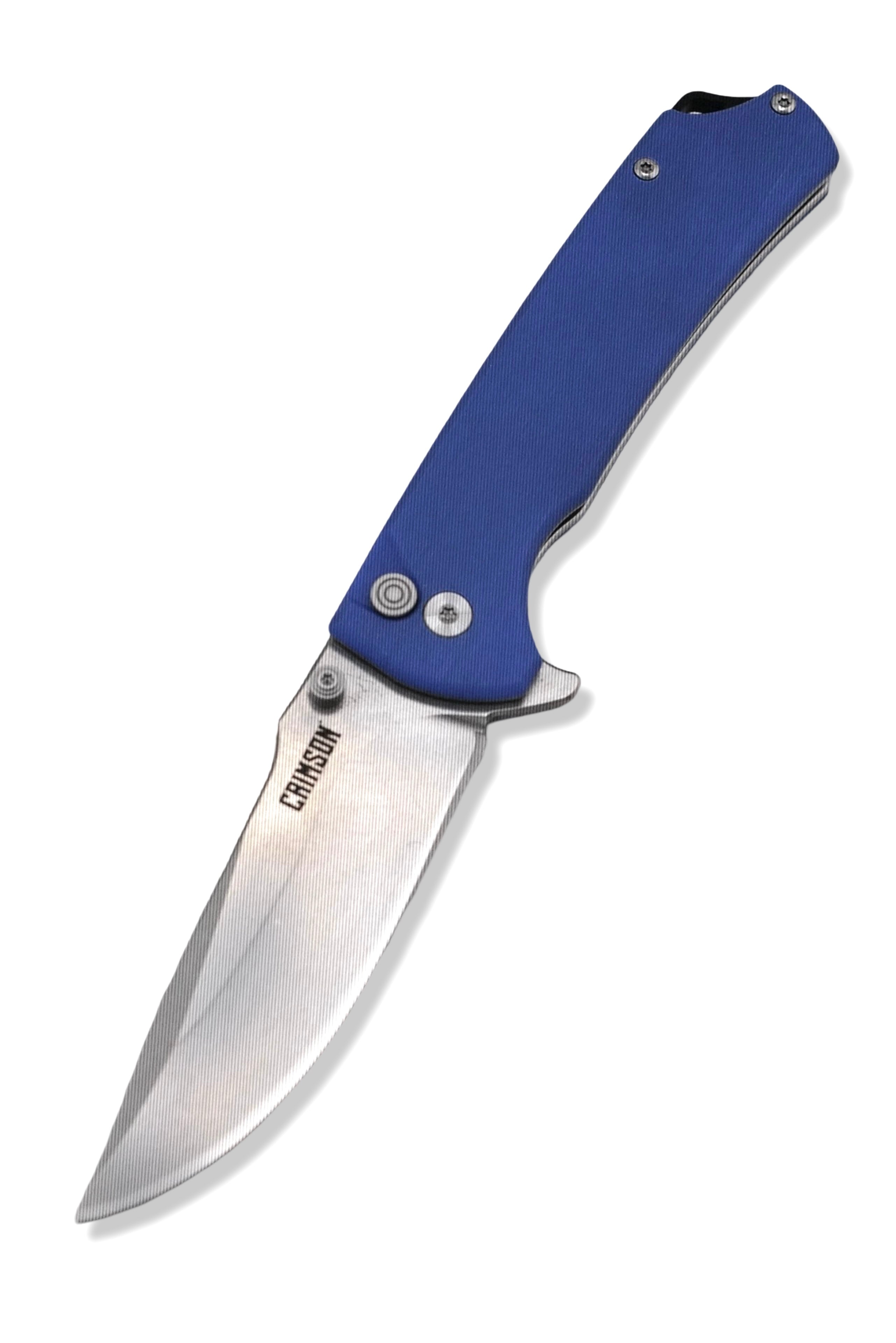 M5 Flipper Folder - Blue G-10 handle / Stonewash Finish