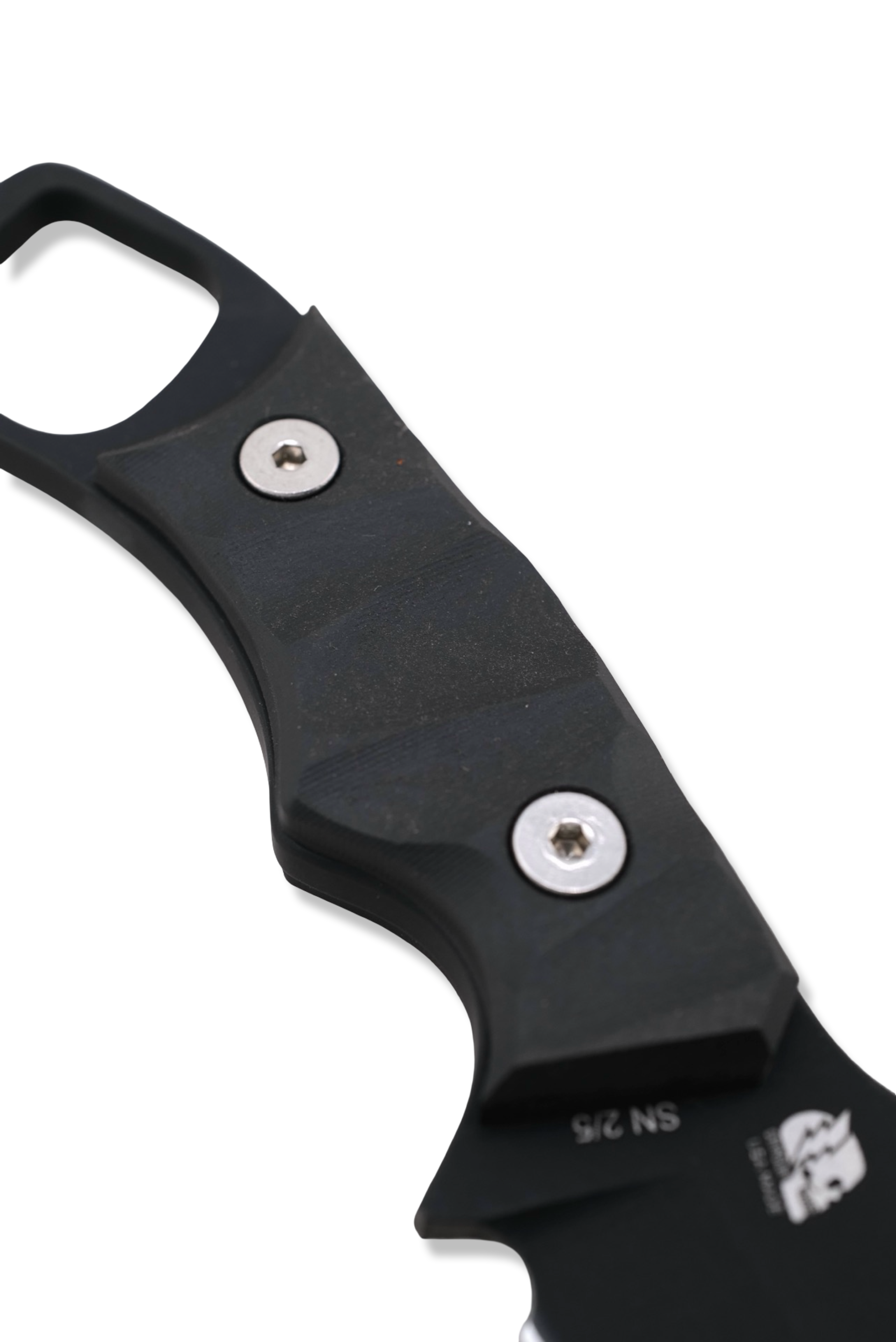 RPM Iron Wolf “ ARMIPOTENT “ - Black Cerakote / Black Richlite Handle / Leather Sheath Included / LIMITED TO 5 PIECES