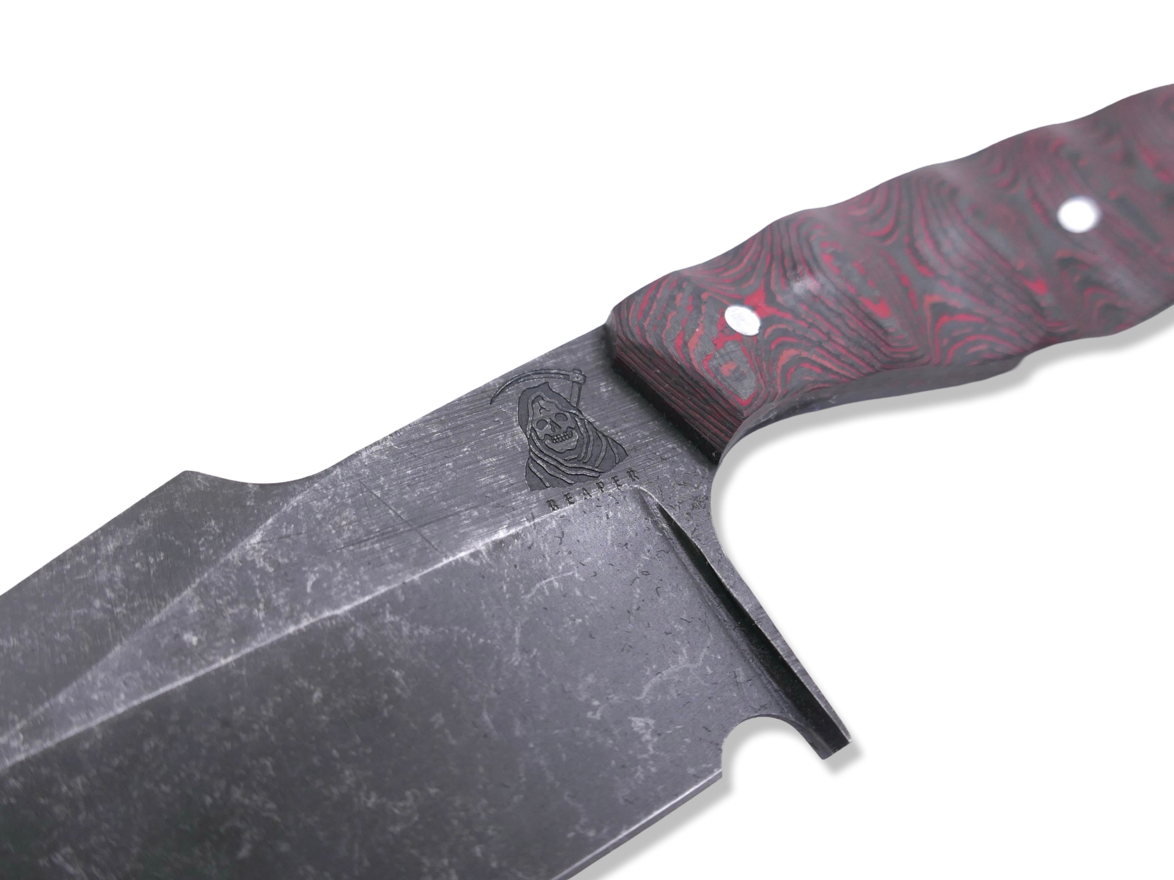 Reaper Custom 1 of 1 - Harpoon Grind / Dark Stonewash / Full Camo Carbon Handle