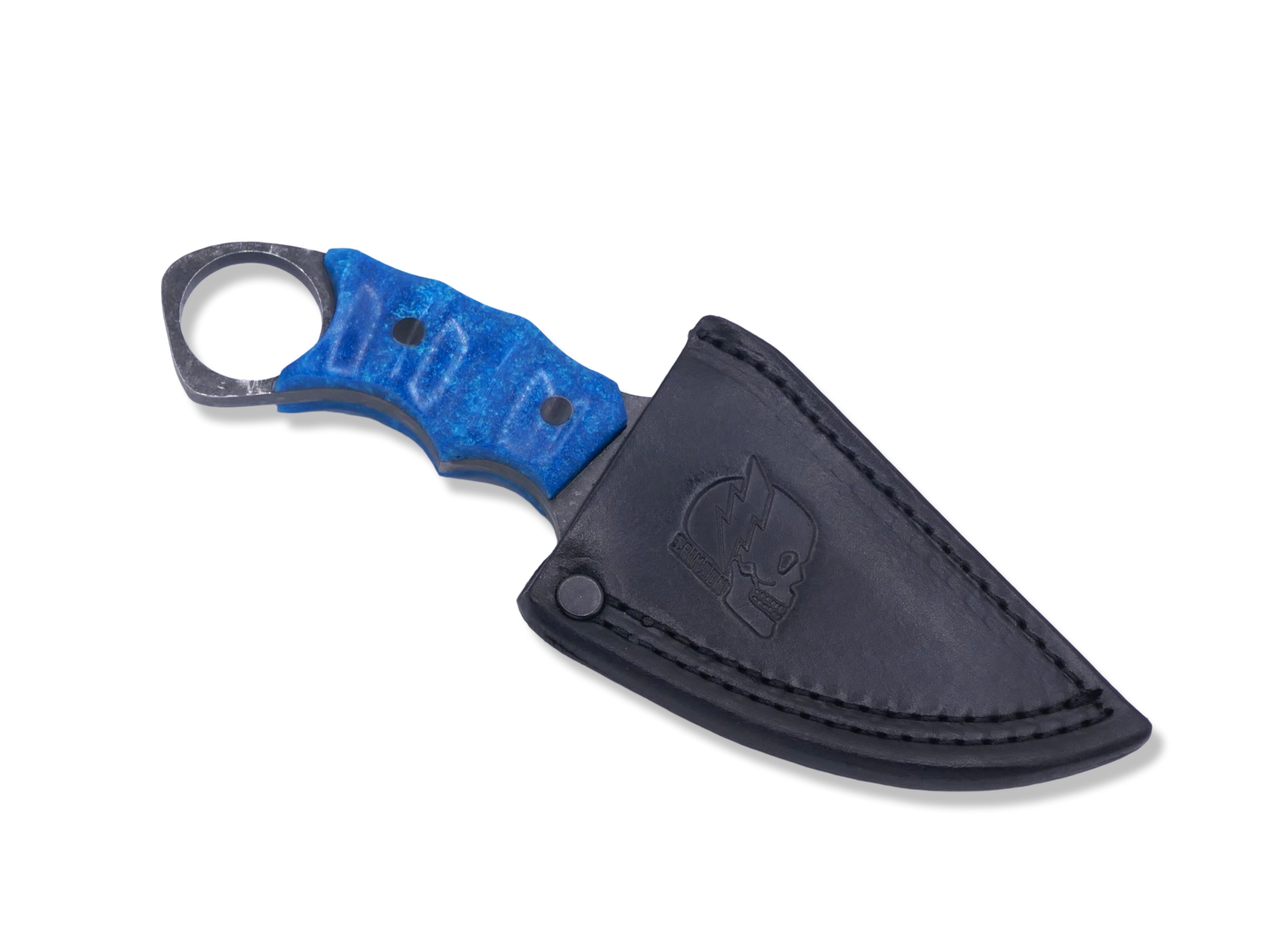 IRON WOLF - Dark Stonewash / Blue Composite Handle