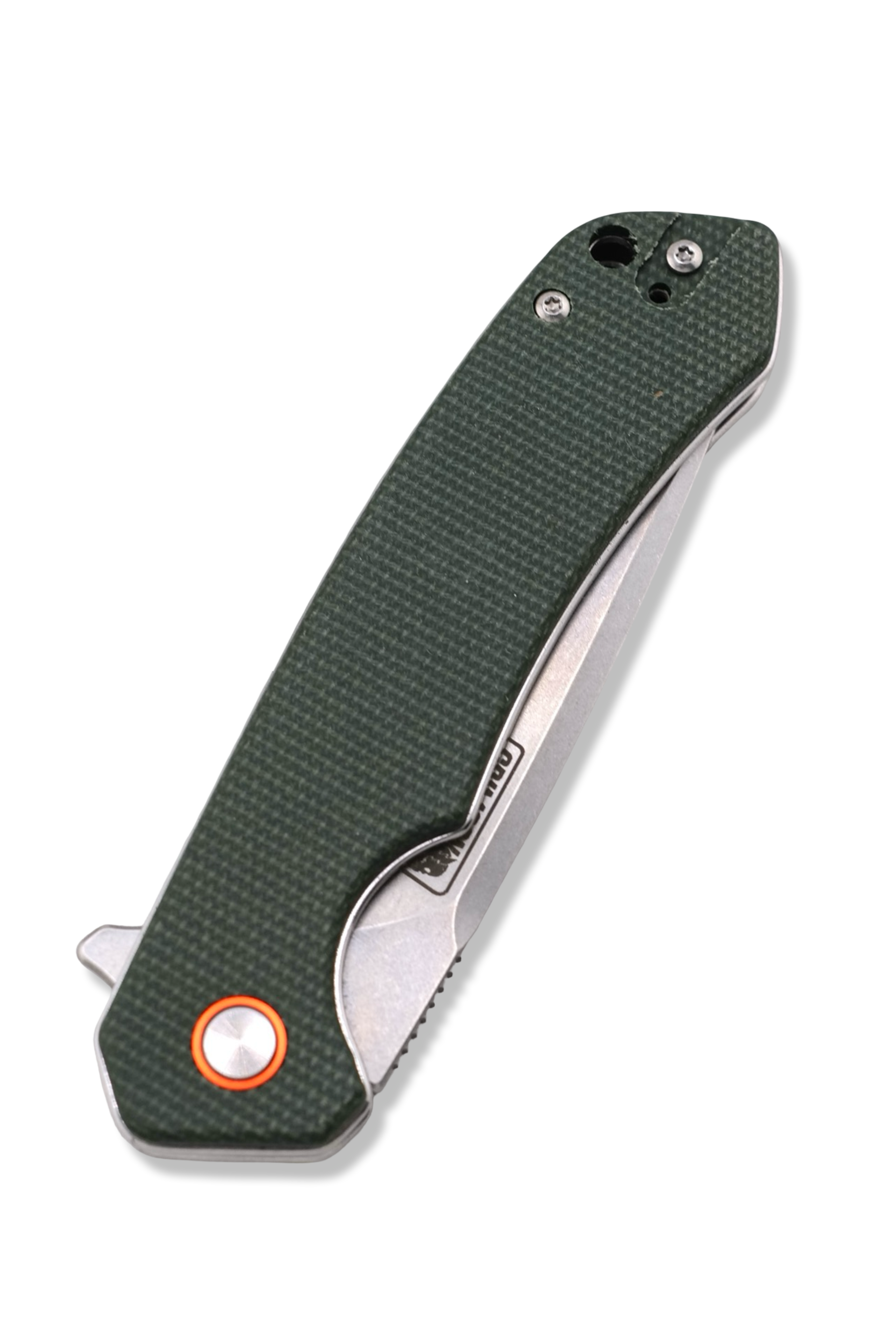 Copperhead Folder - OD Green Micarta Handle / Stonewash