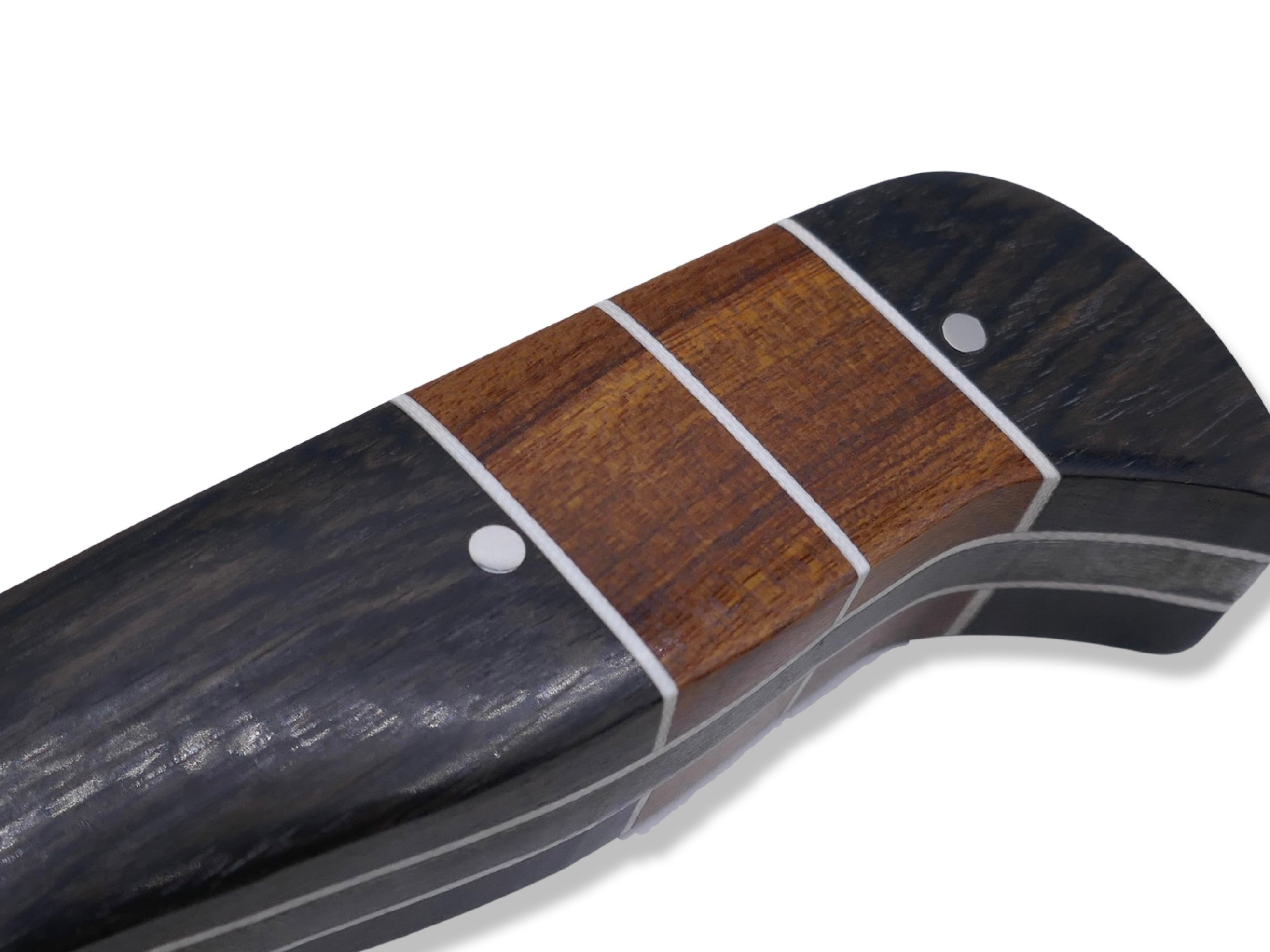 Vendetta - CocoBolo / Iron Wood Inlay / White G-10 Liner