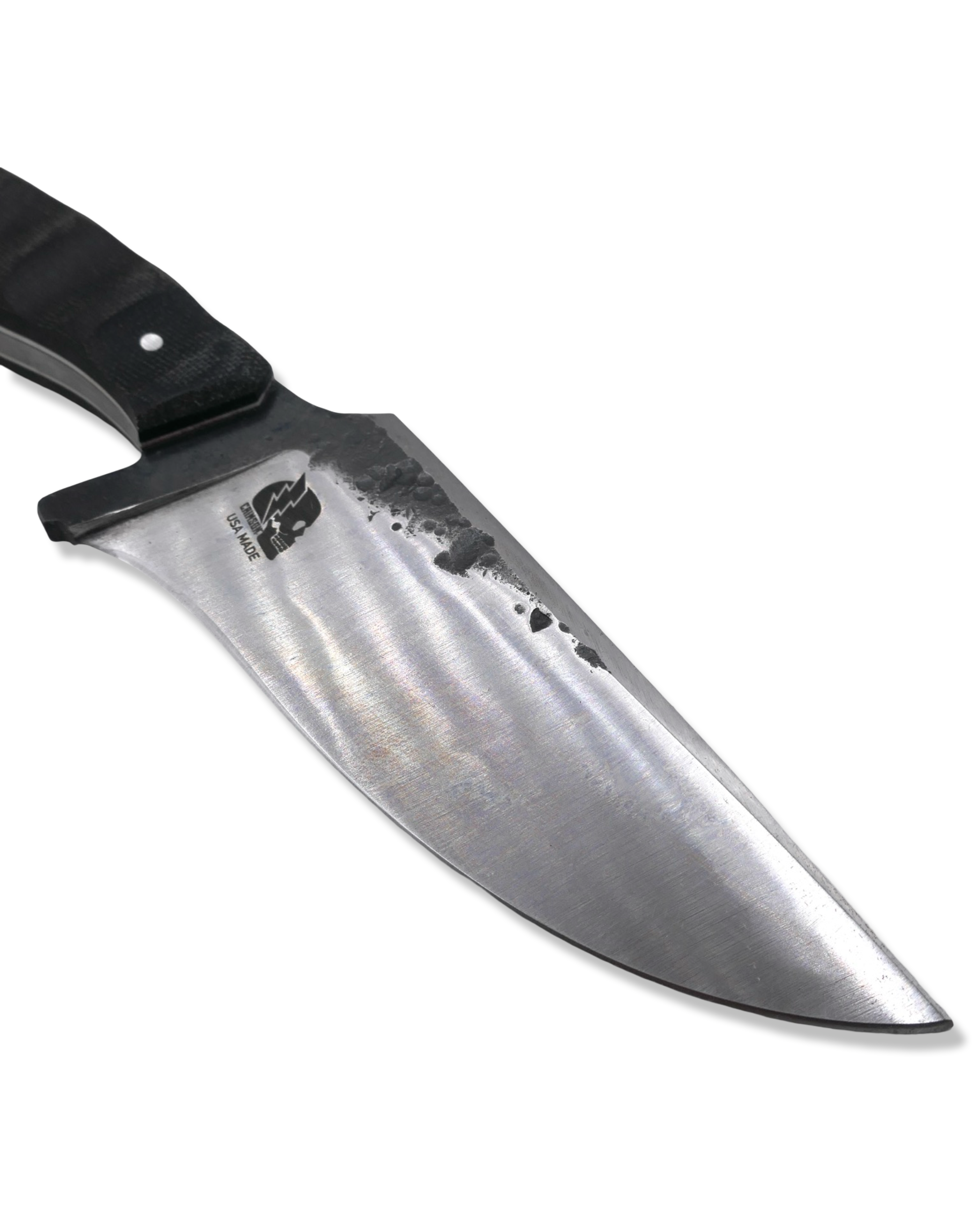 Destroyer Forged Custom - Two Tone Finish / Micarta Handle / White G-10 Liner / Sheath Included
