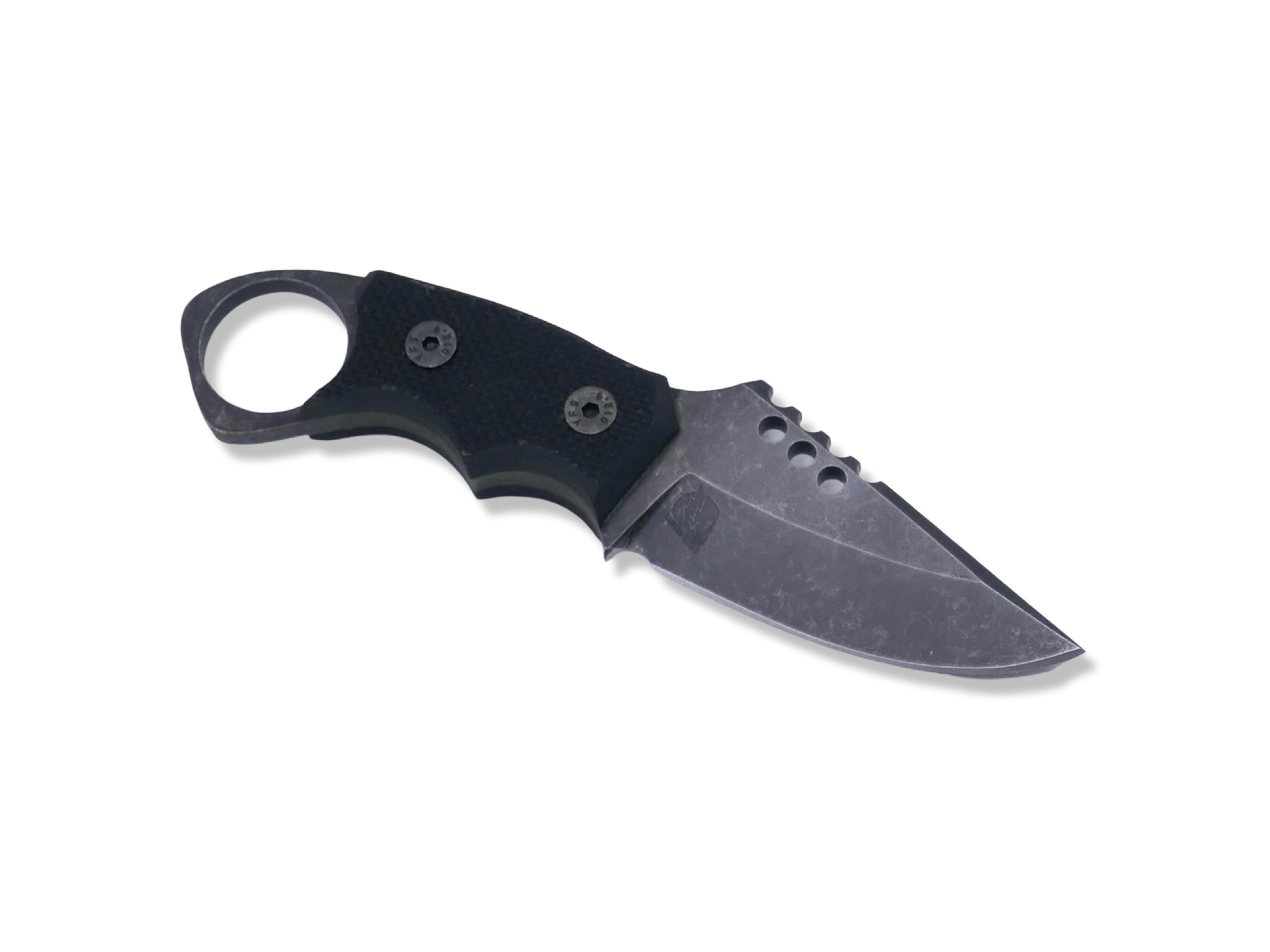 IRON WOLF - Dark Stonewash / Textured G-10 Handle