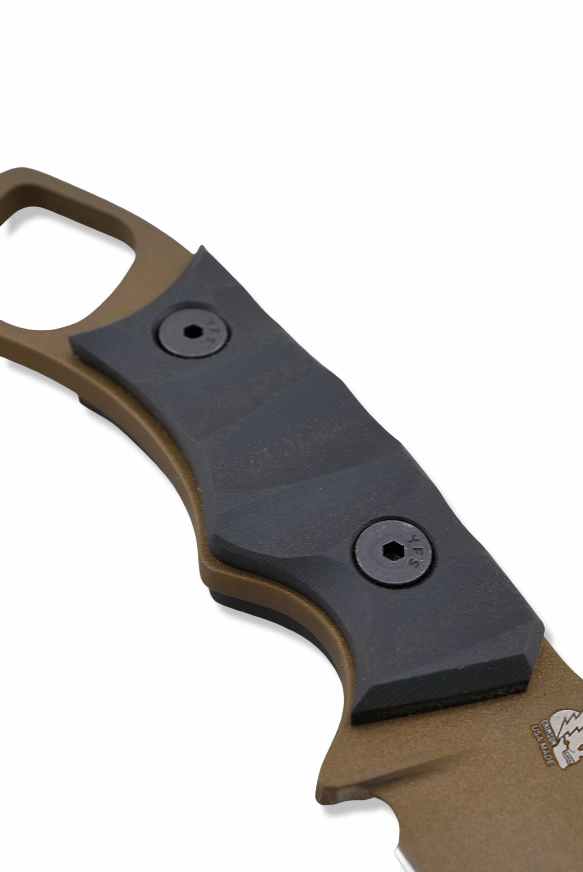 RPM Iron Wolf - Burnt Bronze Cerakote / Black Richlite Handle / Numbered 1 -5 / Leather Sheath Included