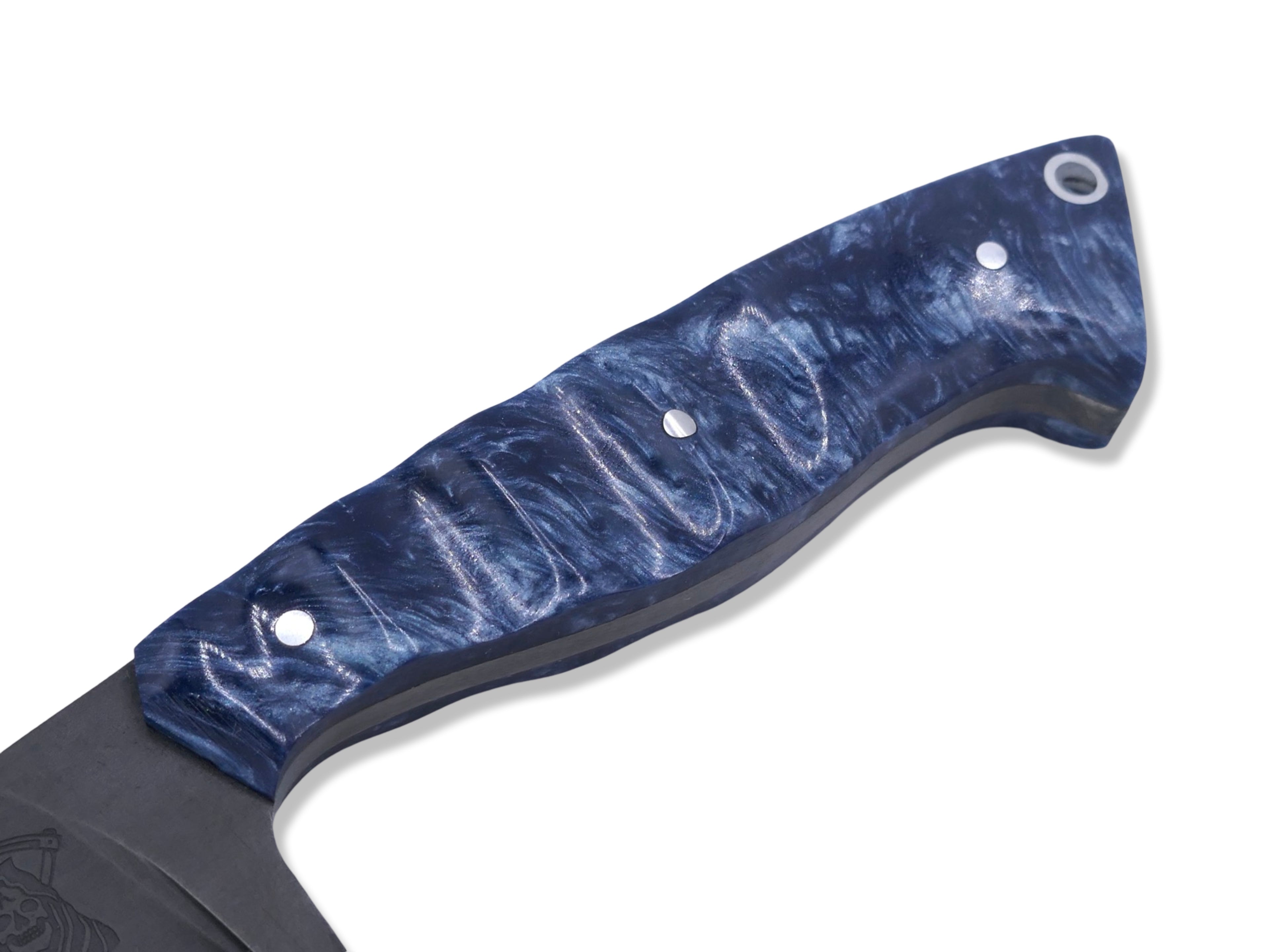 Reaper - Tungsten Finish / Blue Composite Handle
