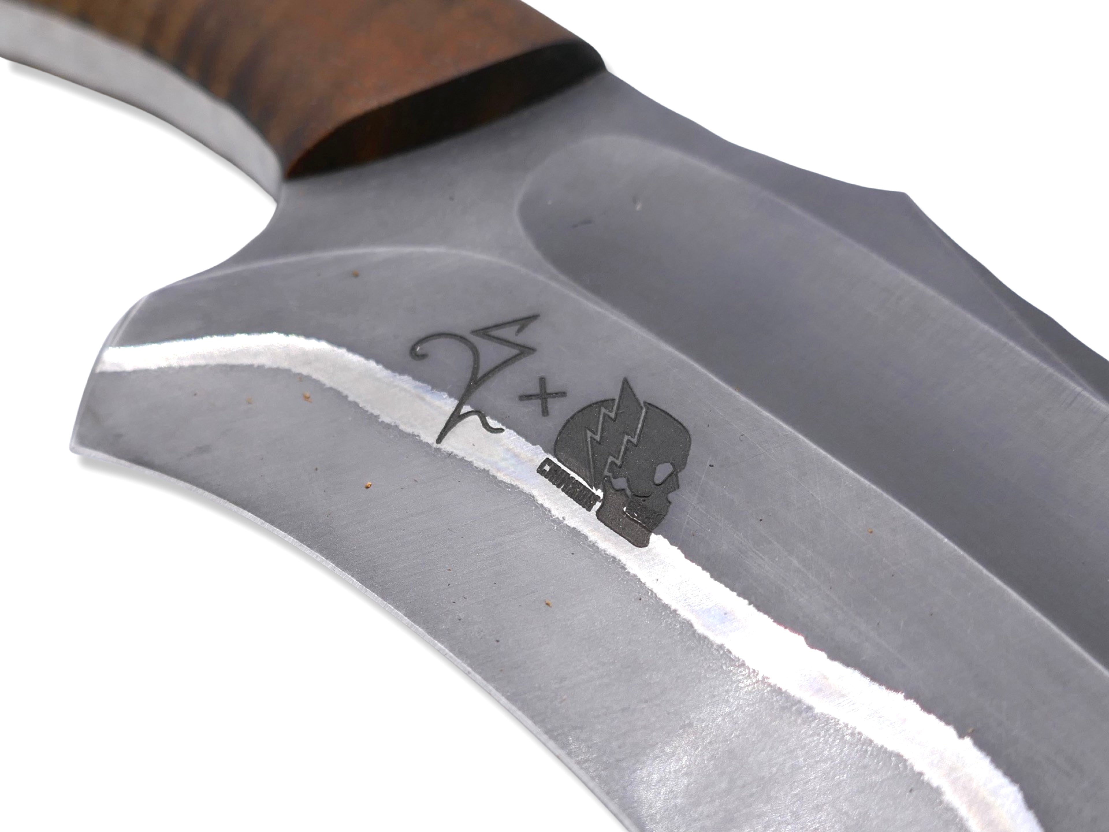 Thunder Bolt - Seth Lopez X Crimson Collab / Nitro V San Mai / Hawaiian Koa Handle / Rock Textured Spine