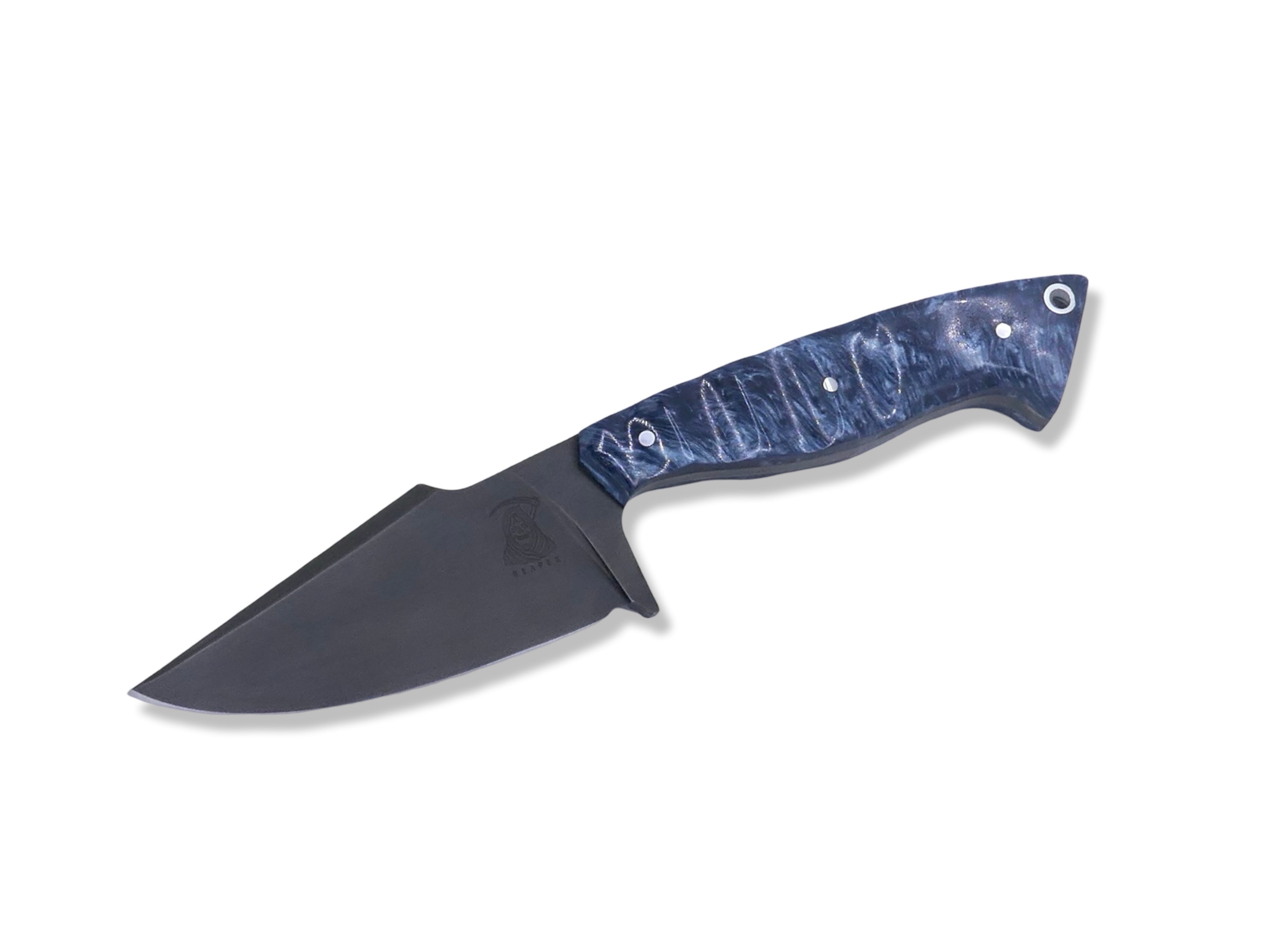 Reaper - Tungsten Finish / Blue Composite Handle