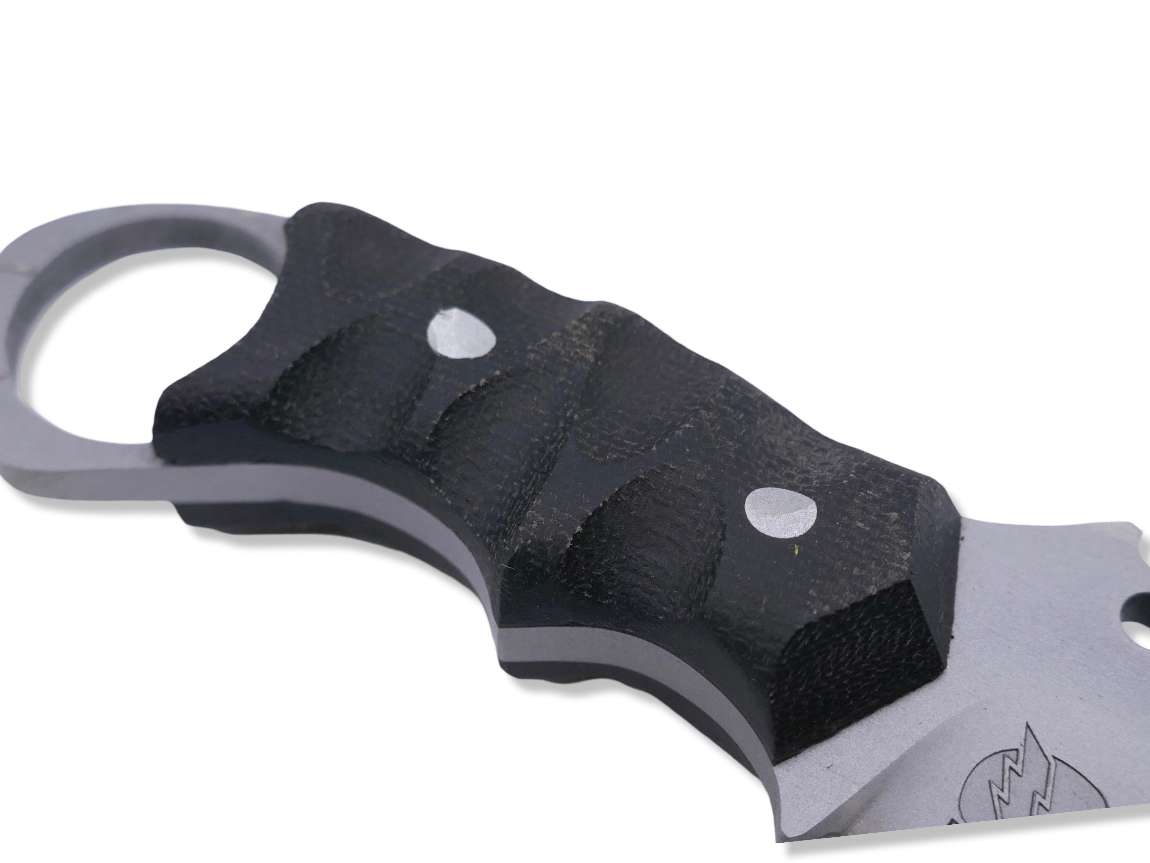 IRON WOLF - Black Micarta / Bead Blasted