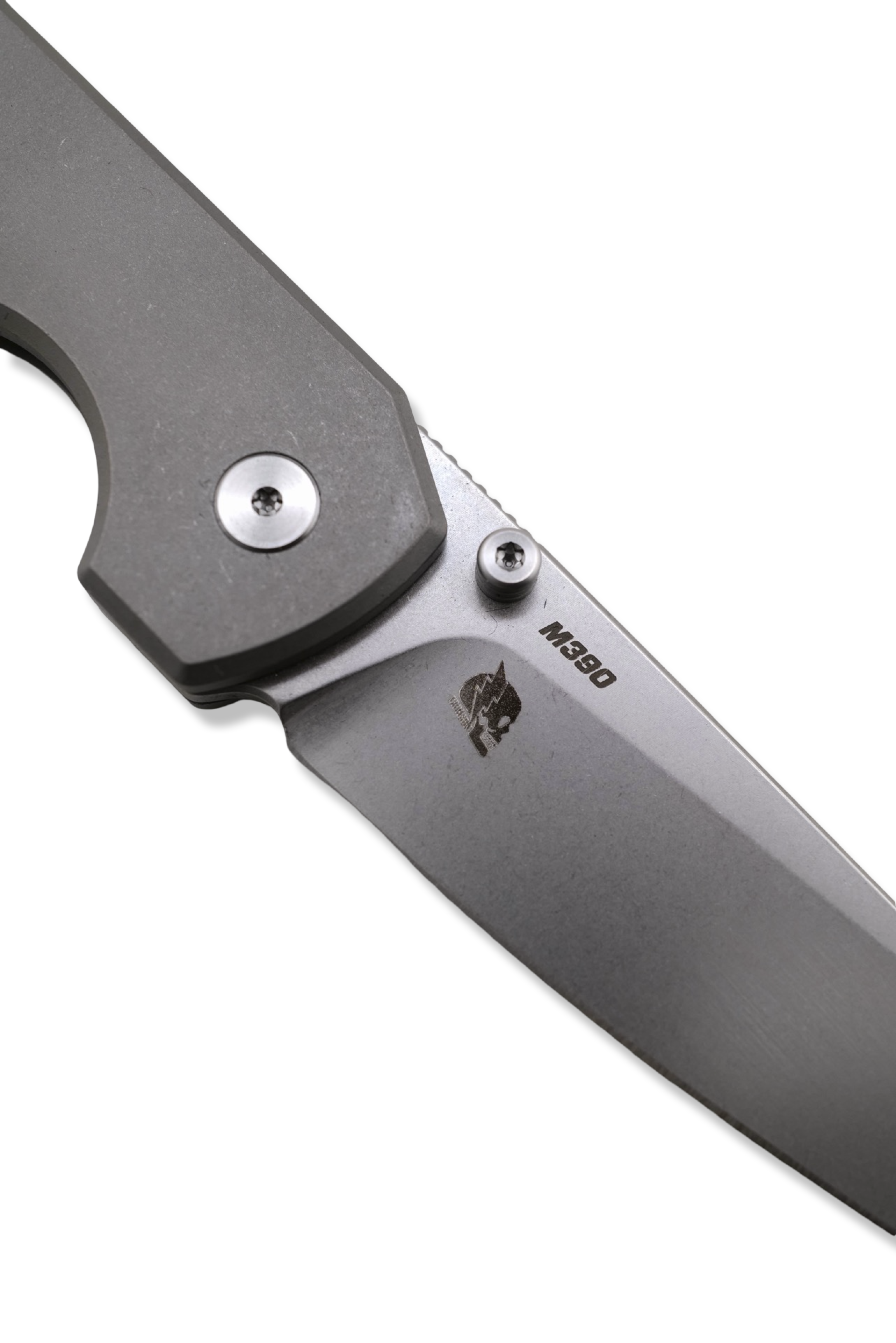 RAGNAR Folder - M390 Steel / Titanium Handle / Titanium clip / Stonewash Finish