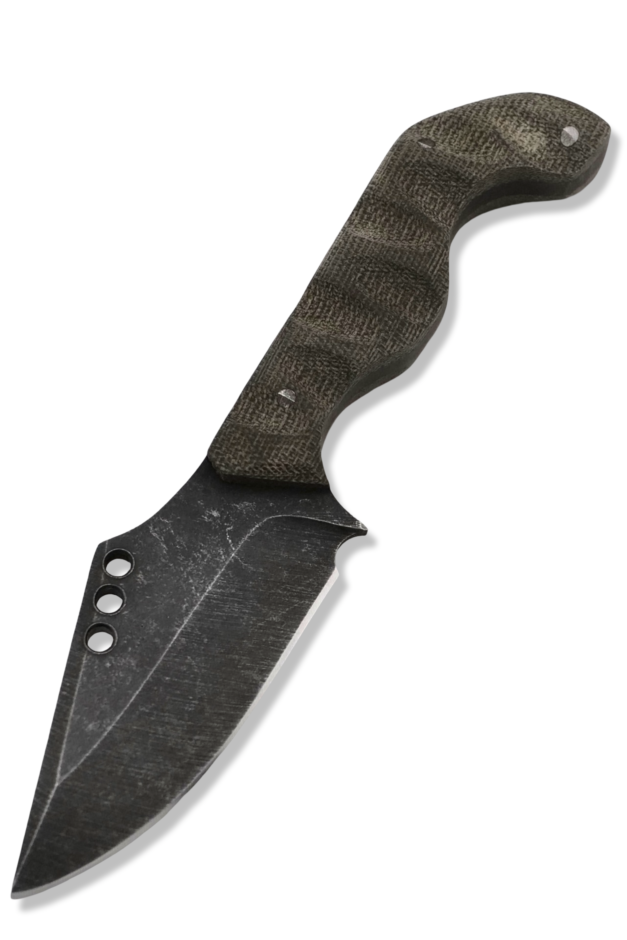 Flum - Dark Stonewash / OD Green Micarta Handle