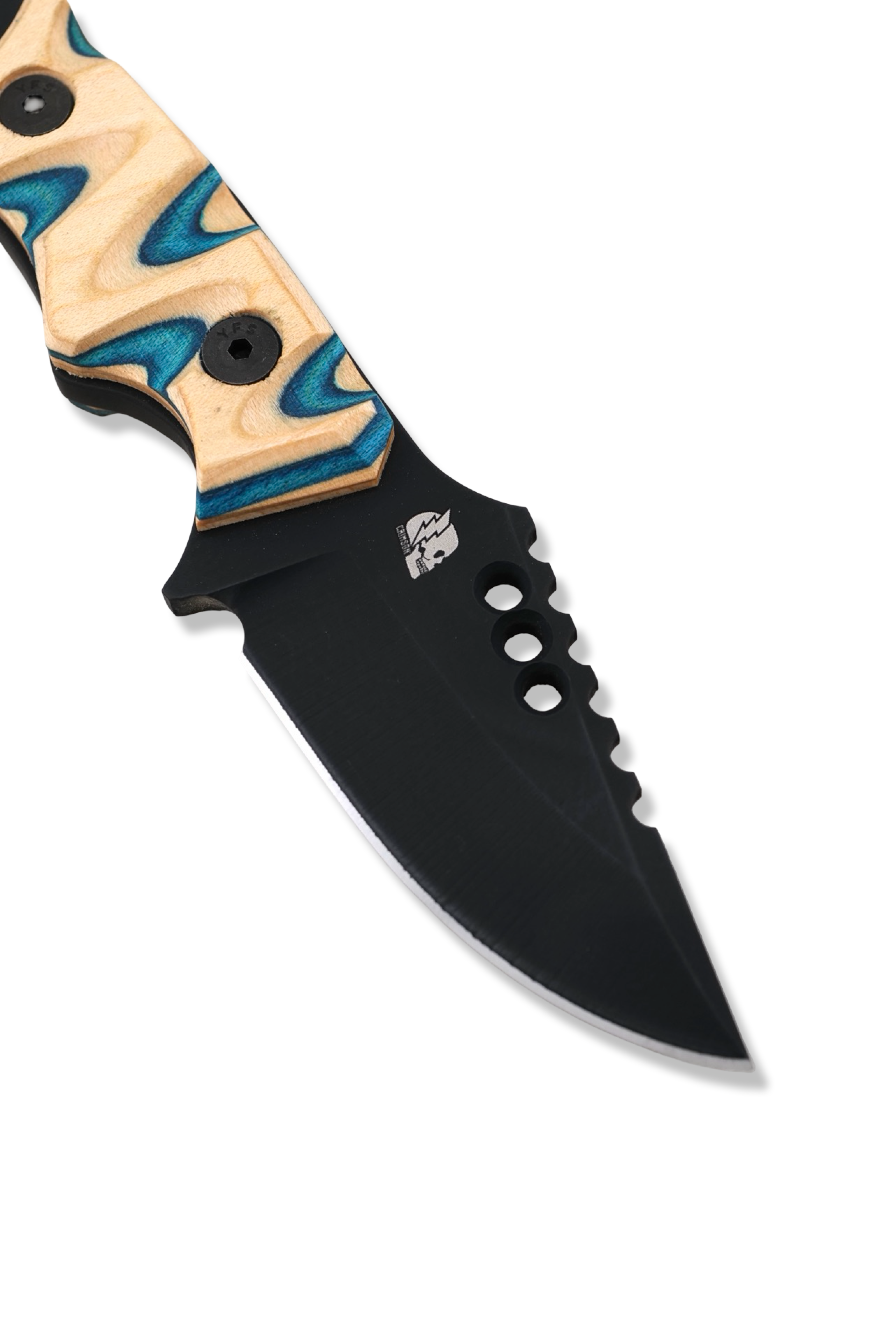 RPM Iron Wolf “ CHRIS COLE EDITION “ - Black Cerakote / Chris Cole Skateboard Handle / Limited to 10 Pieces / Leather Sheath Included