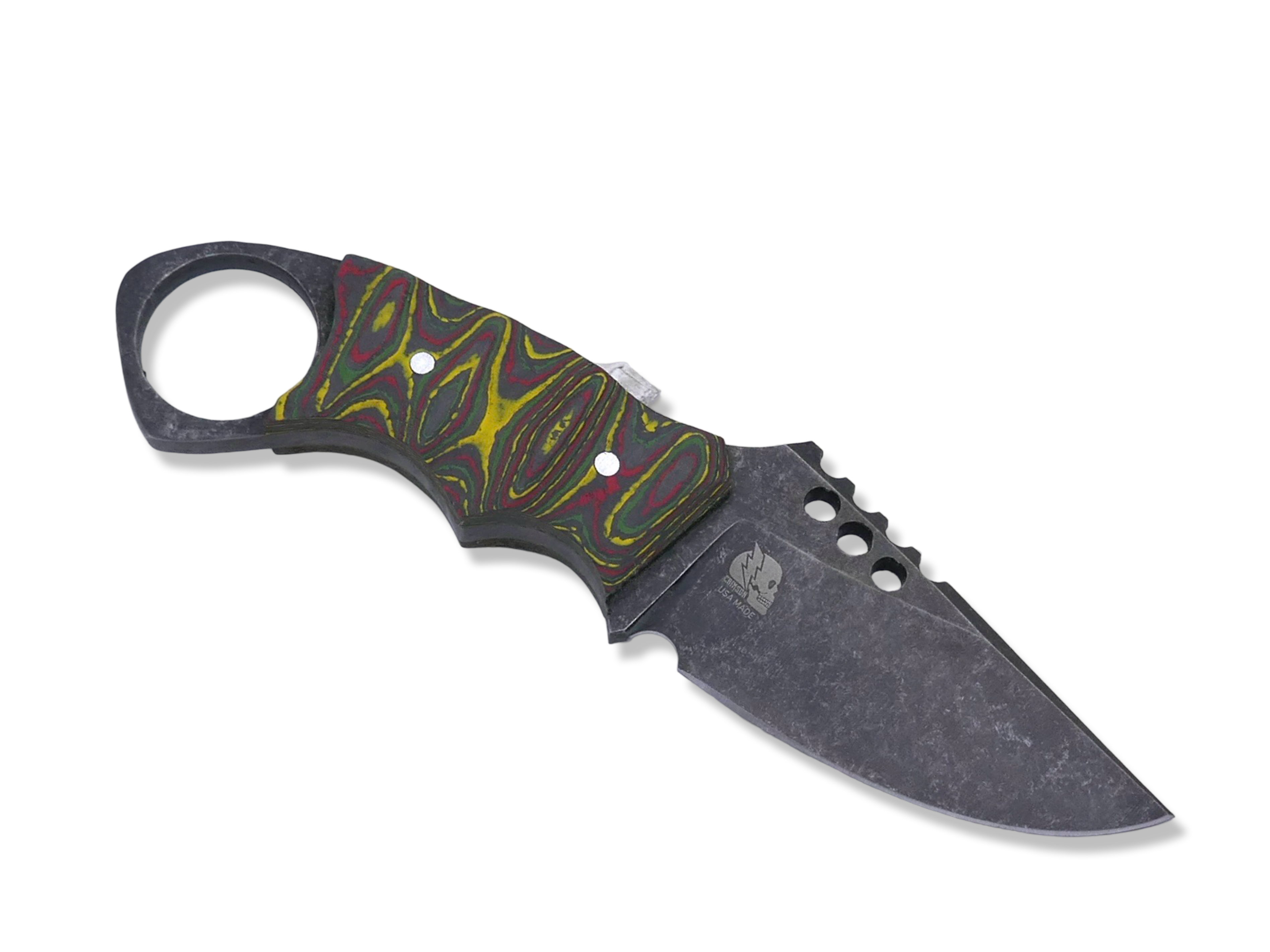 IRON WOLF Custom 1 of 1 - Dark Stonewash / Camo Carbon Handle