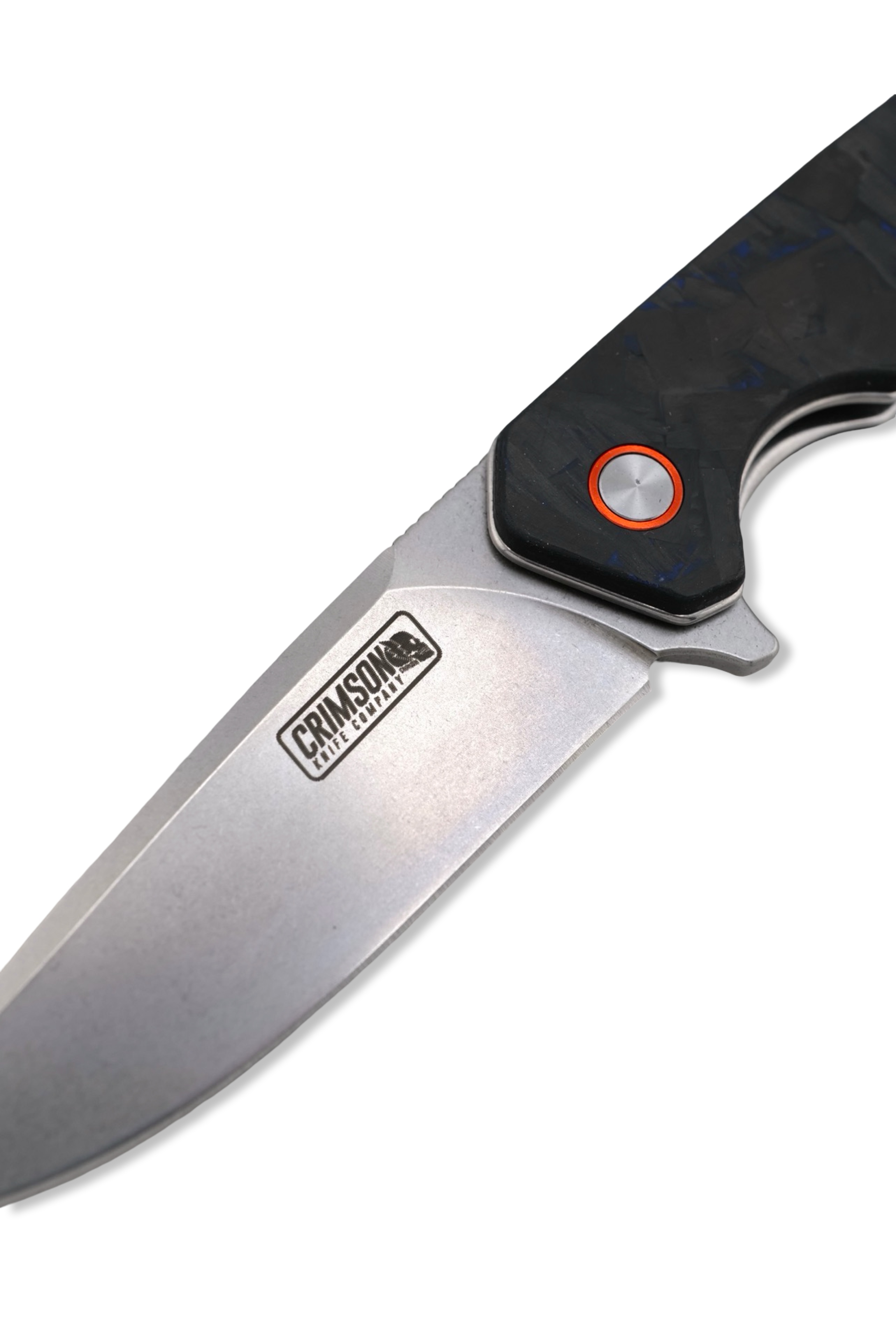 Copperhead Folder - Black / Blue Carbon Fiber Handle / Stonewash