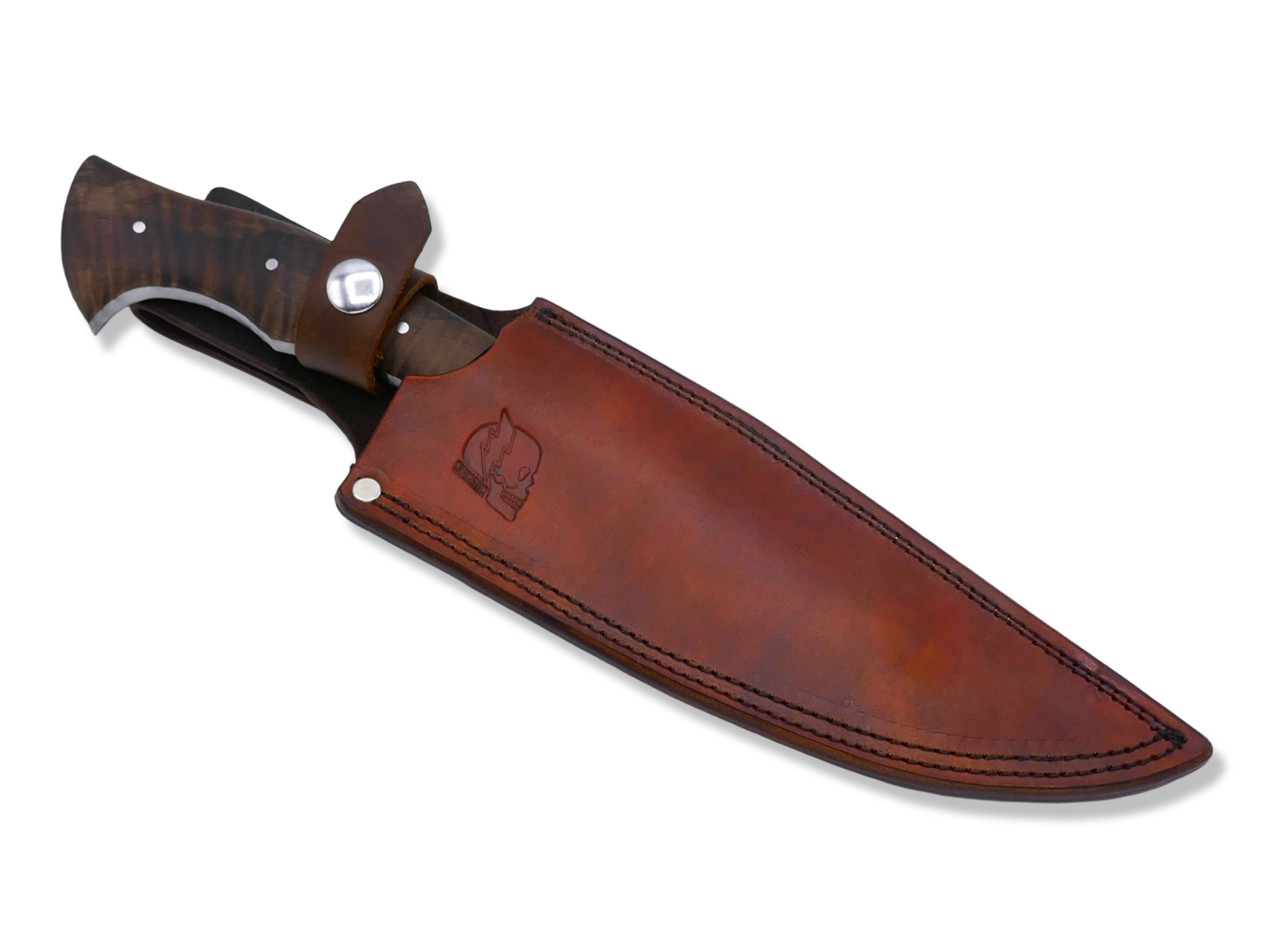Thunder Bolt - Seth Lopez X Crimson Collab / Nitro V San Mai / Hawaiian Koa Handle / Rock Textured Spine