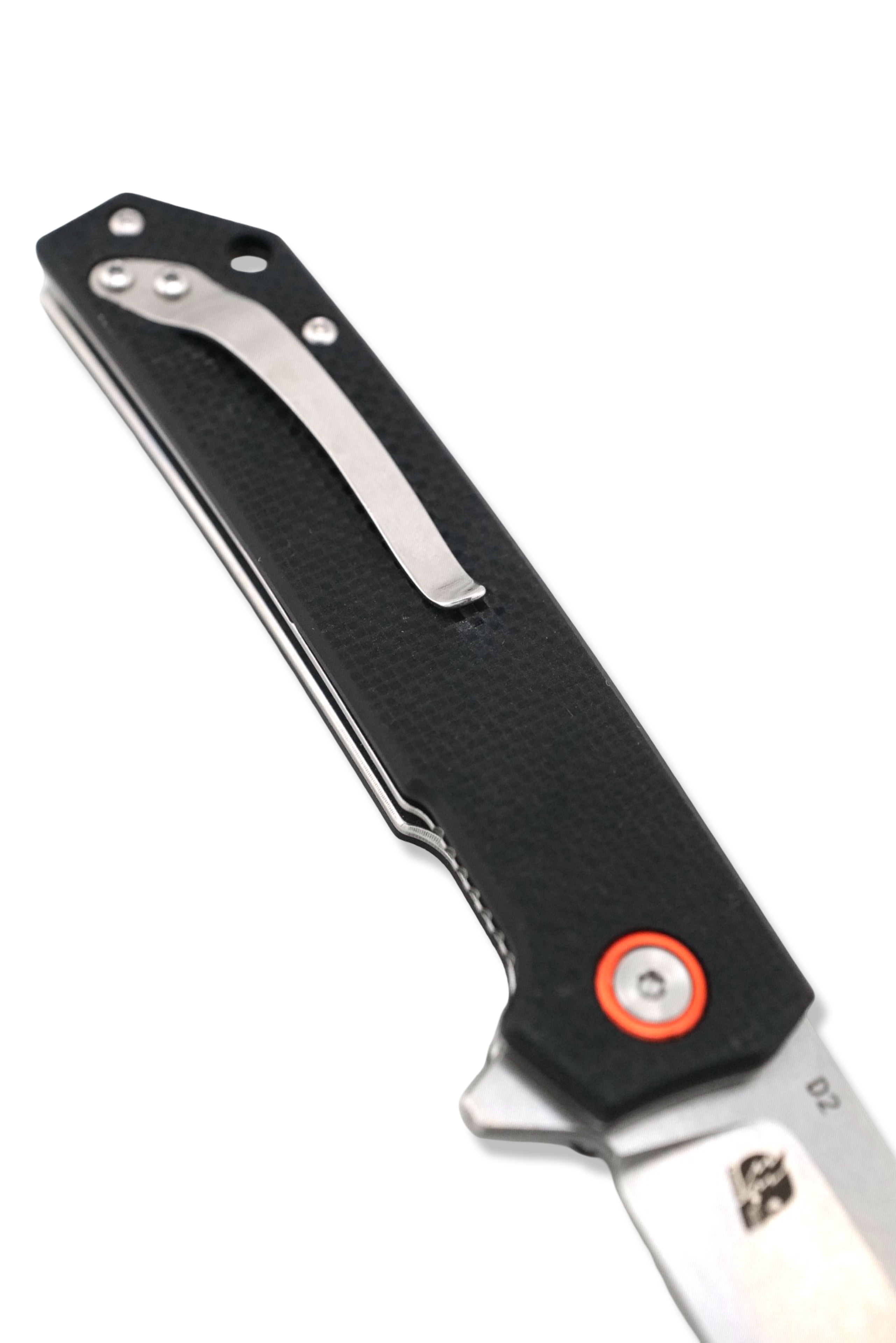 P1 Tanto - Black Textured G-10 Handle / Stonewash Blade