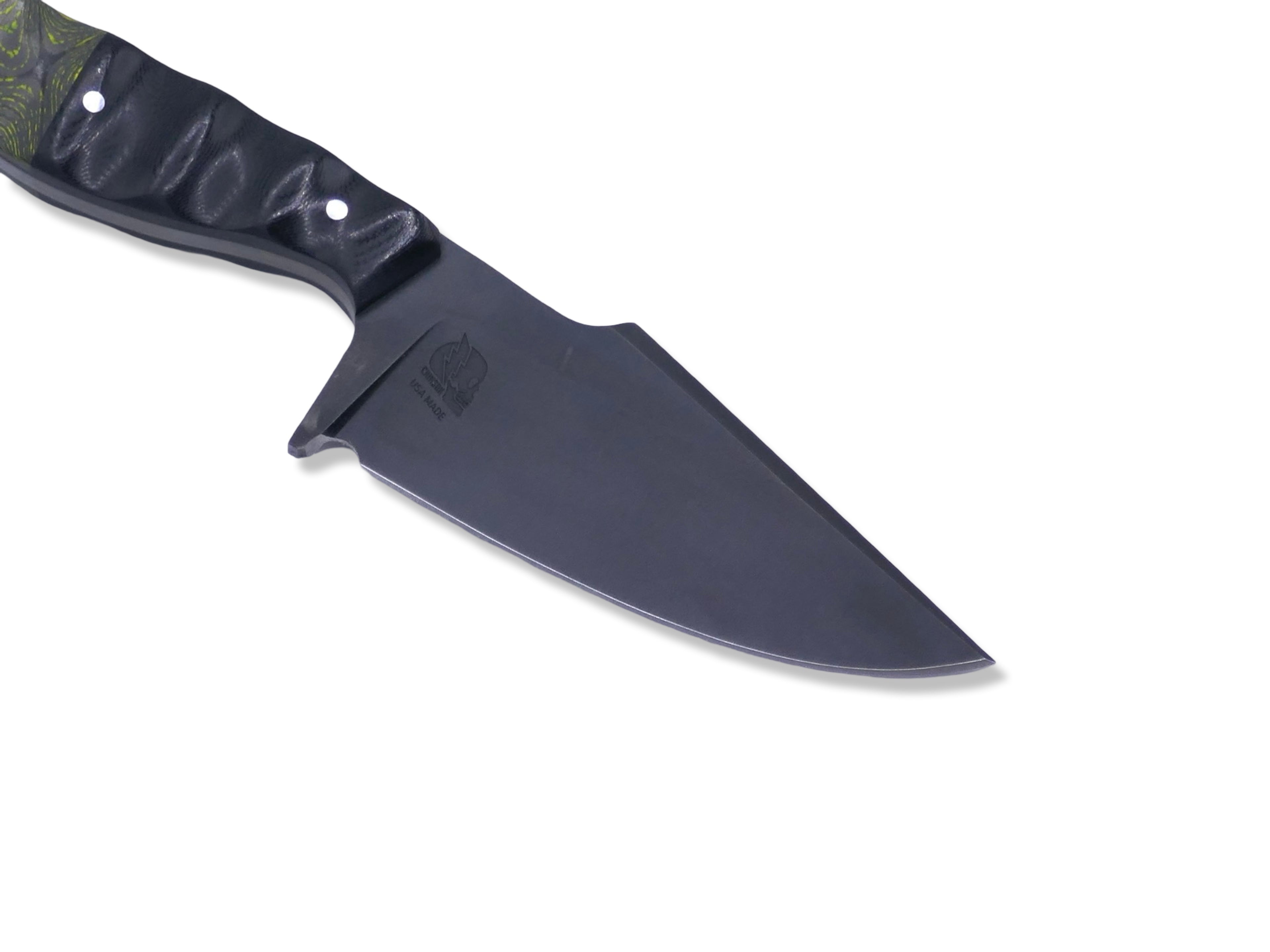 Reaper Custom 1 of 1 - Black Ops / Black G-10 / Camo Carbon Toxic Moss Handle