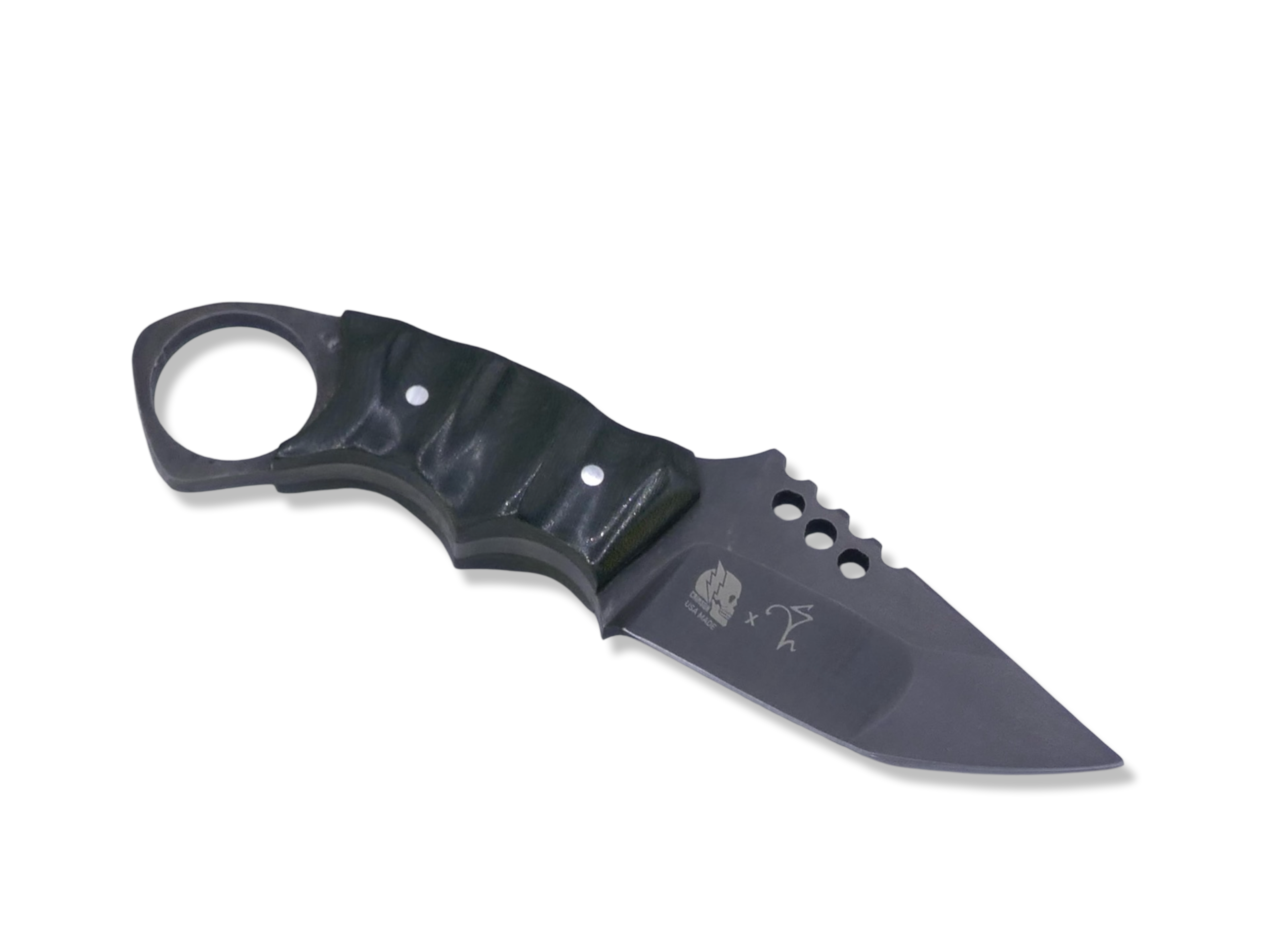 Seth Lopez Collab IRON WOLF Custom 1 of 1 - Tungsten Finish / G 10 Handle / Sheath included