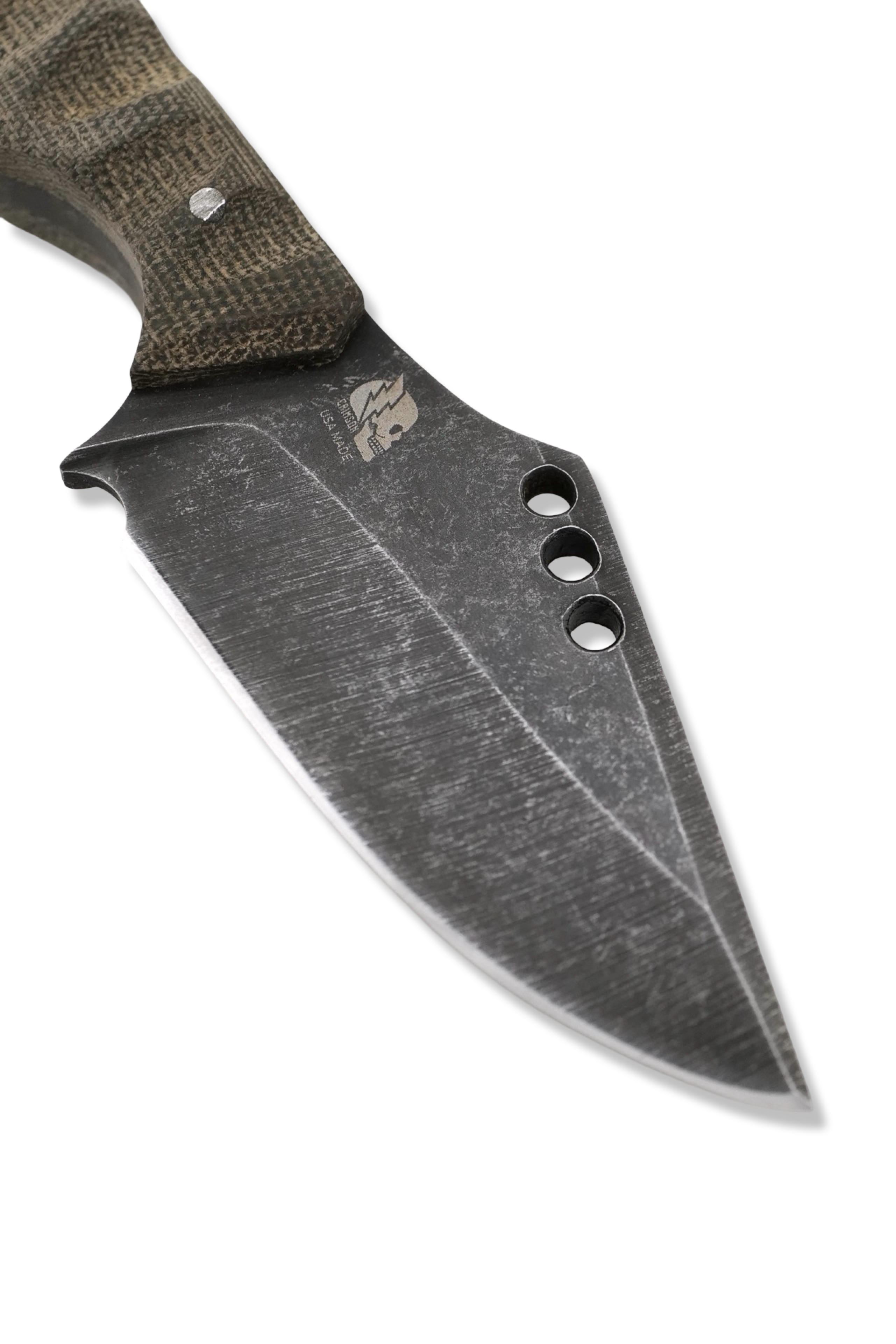 Flum - Dark Stonewash / OD Green Micarta Handle