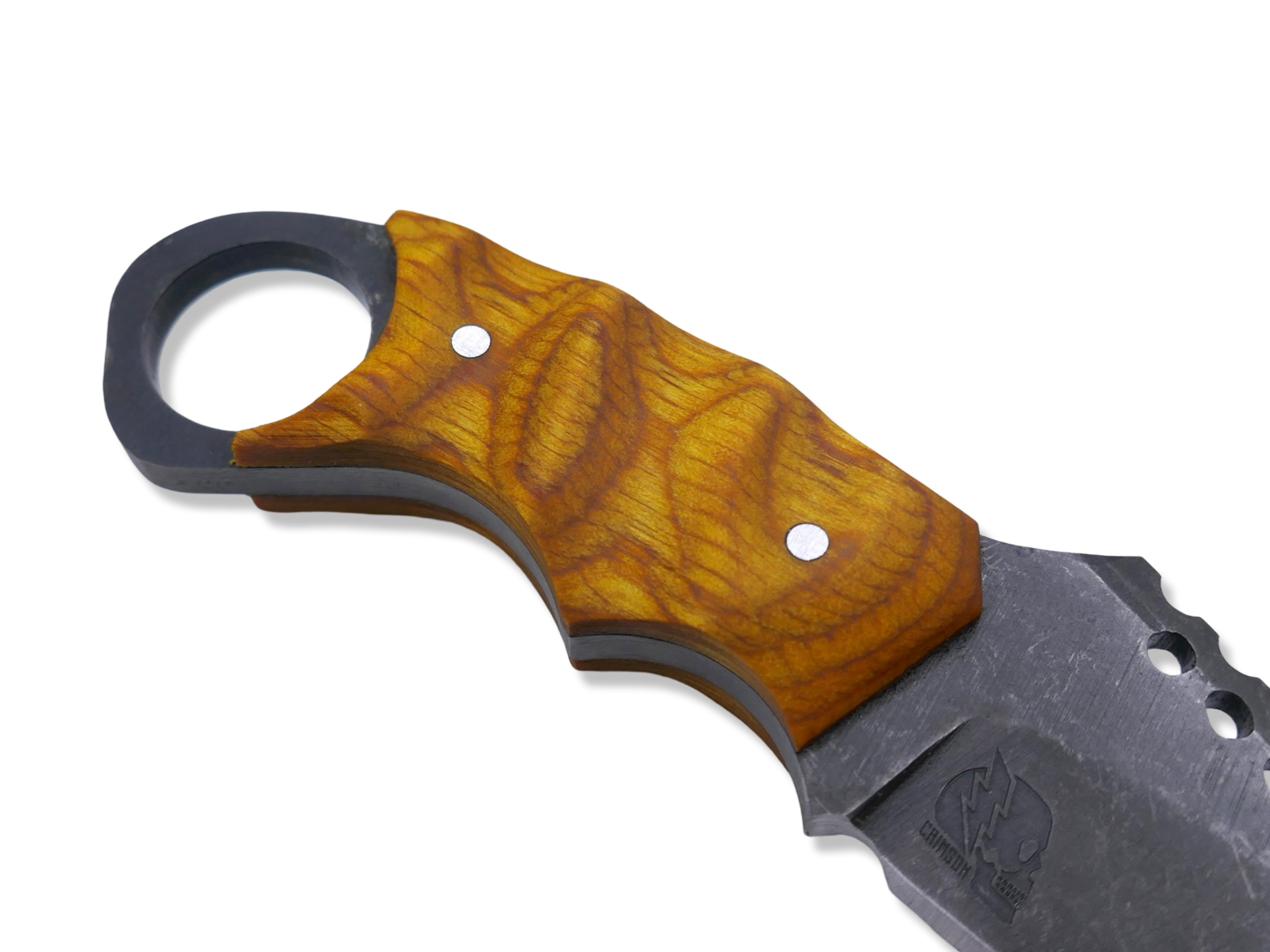 IRON WOLF - Dark Stonewash / Dymalux Lemonwood Handle