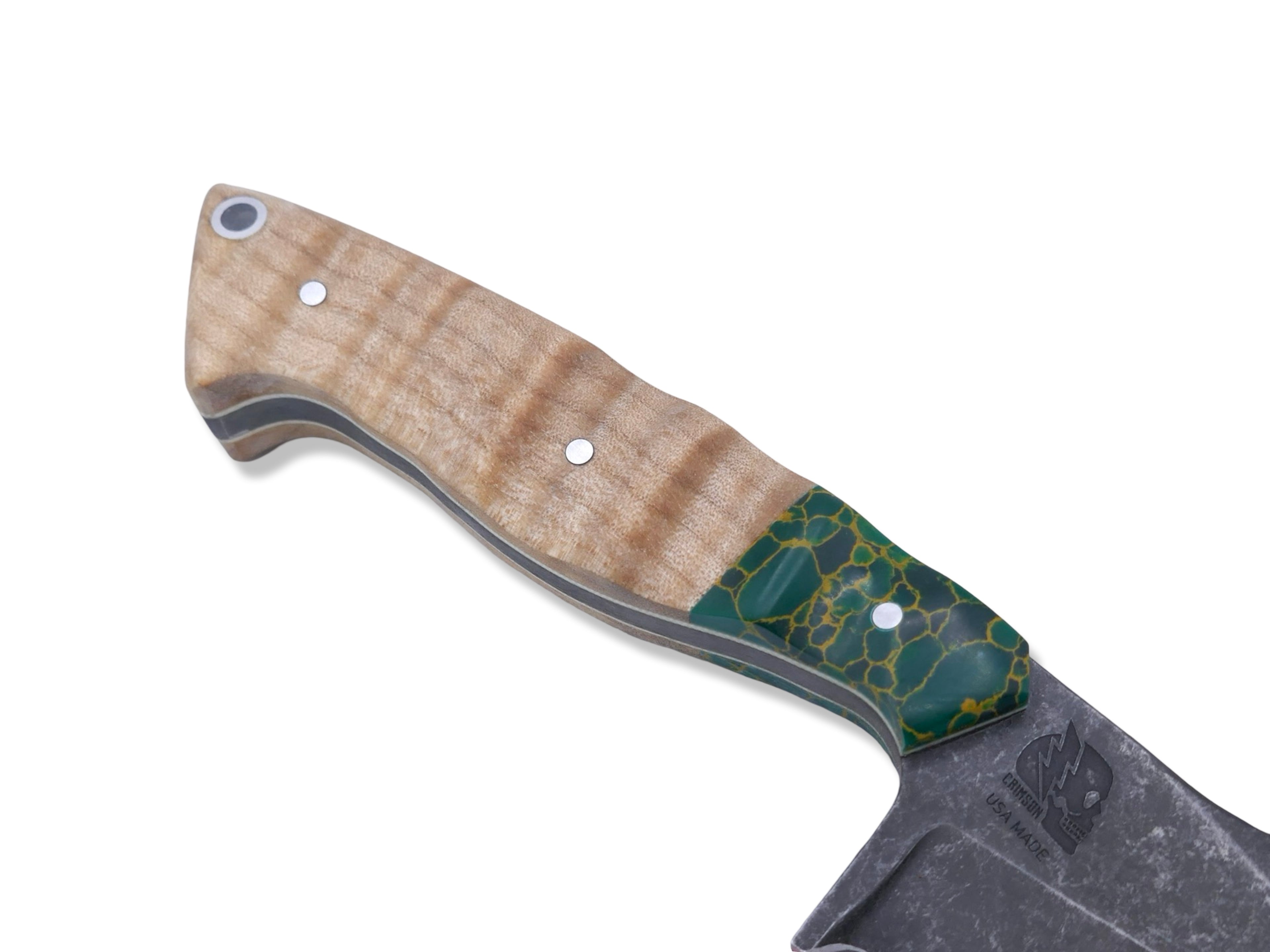Reaper Custom 1 of 1 - Harpoon Grind / Dark Stonewash / Tru Stone + Maple Handle