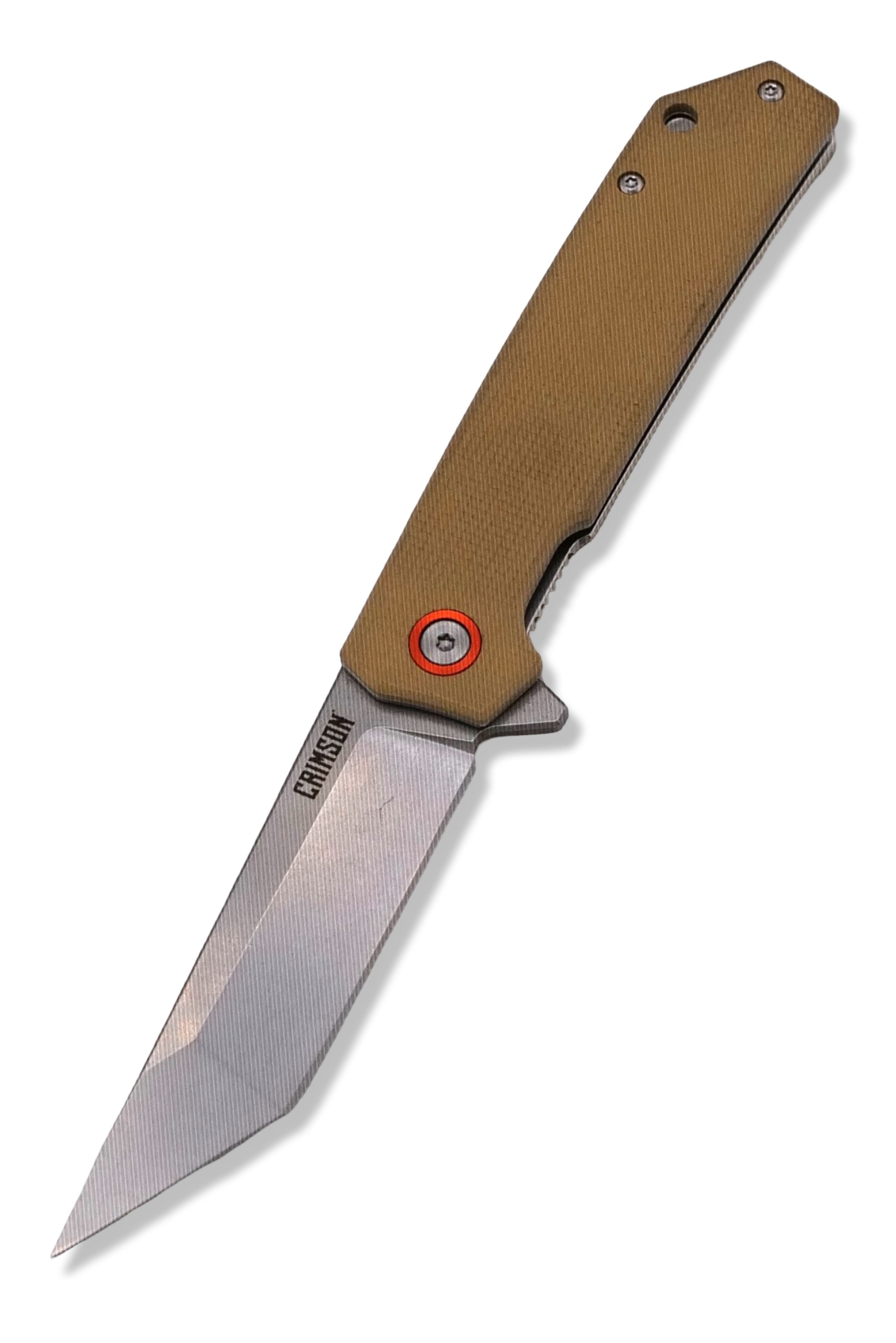 P1 Tanto - Tan Textured G-10 Handle / Stonewash Blade