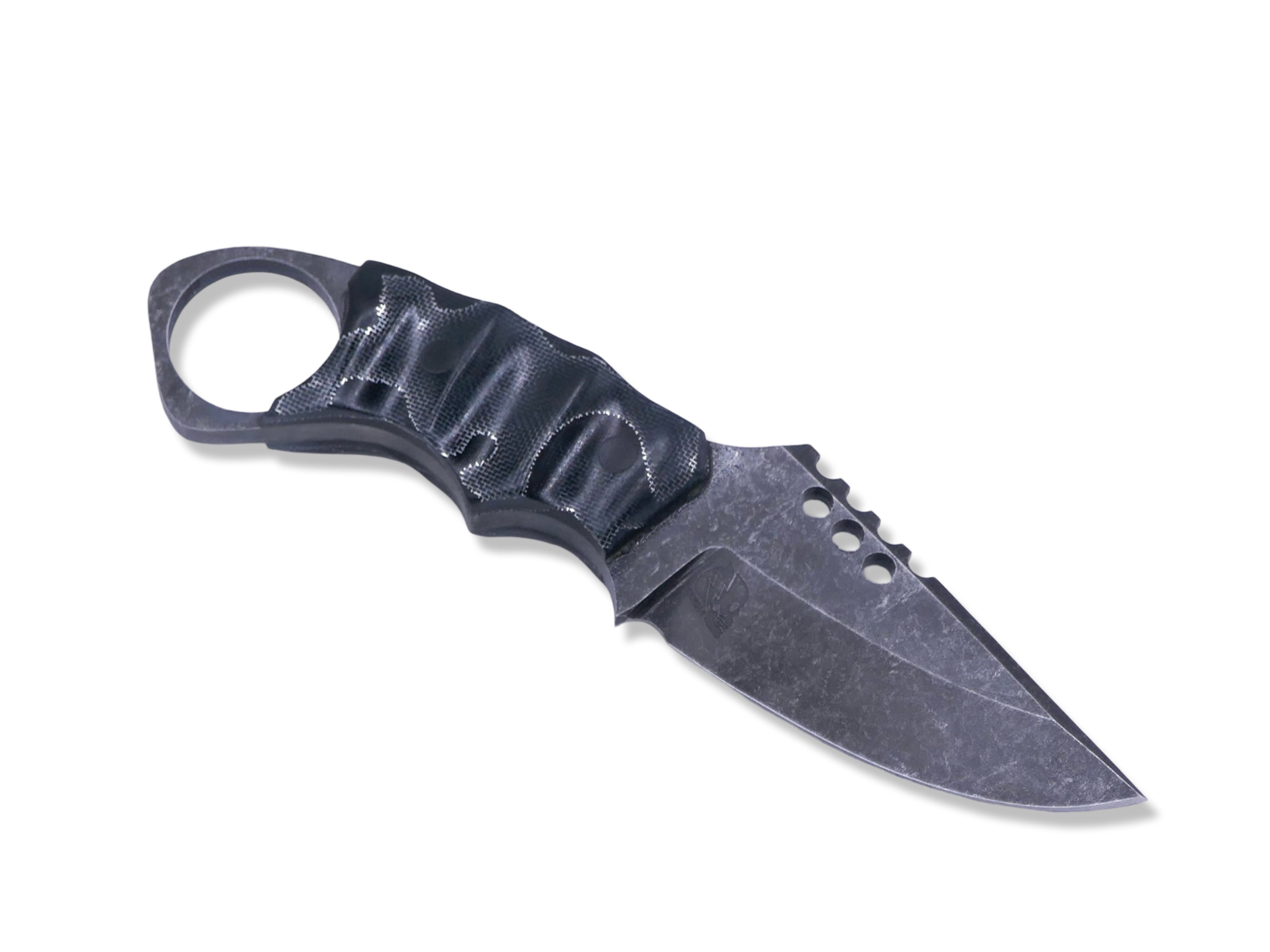 IRON WOLF - Dark Stonewash / Black Raffir Handle