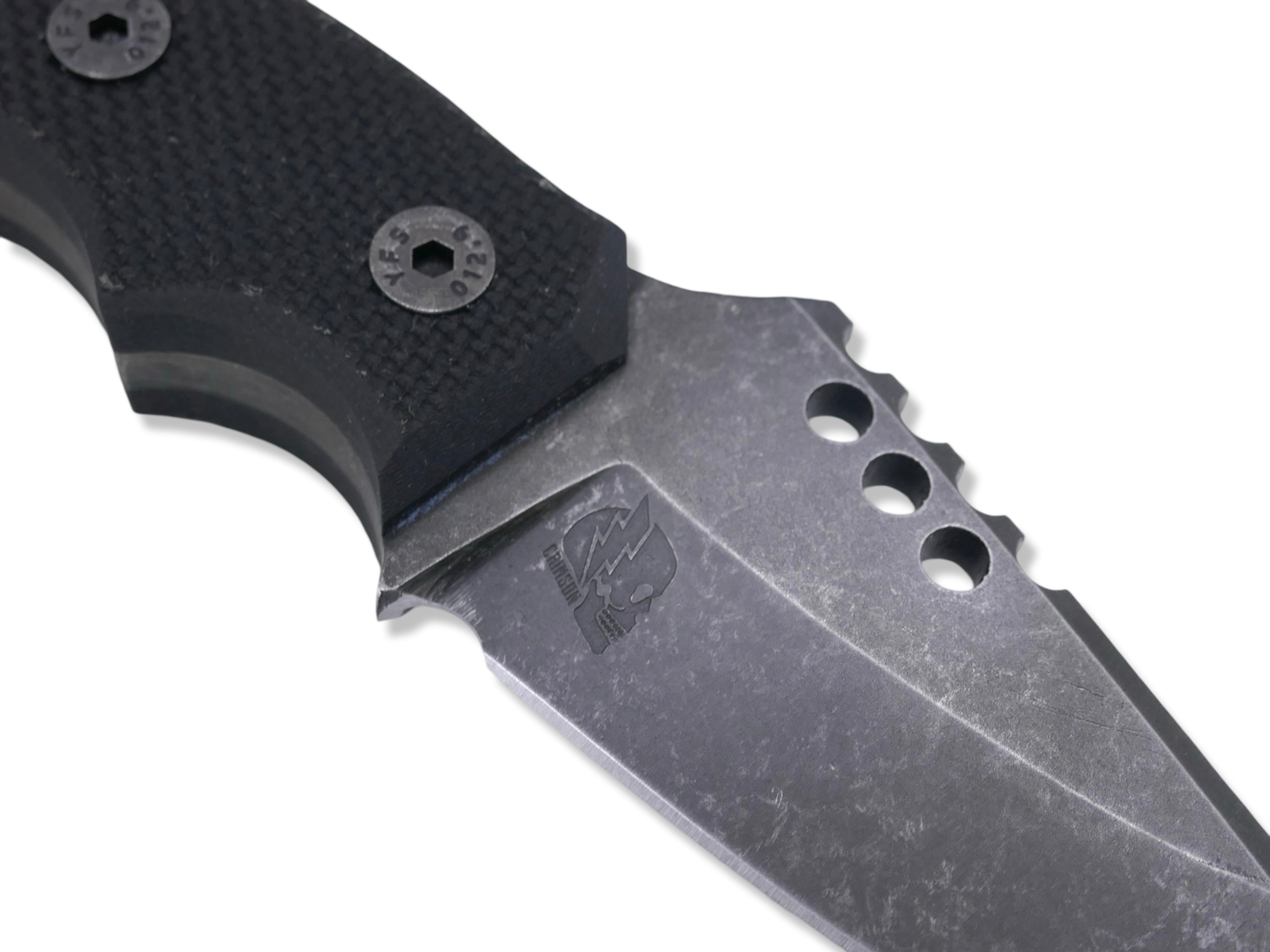 IRON WOLF - Dark Stonewash / Textured G-10 Handle