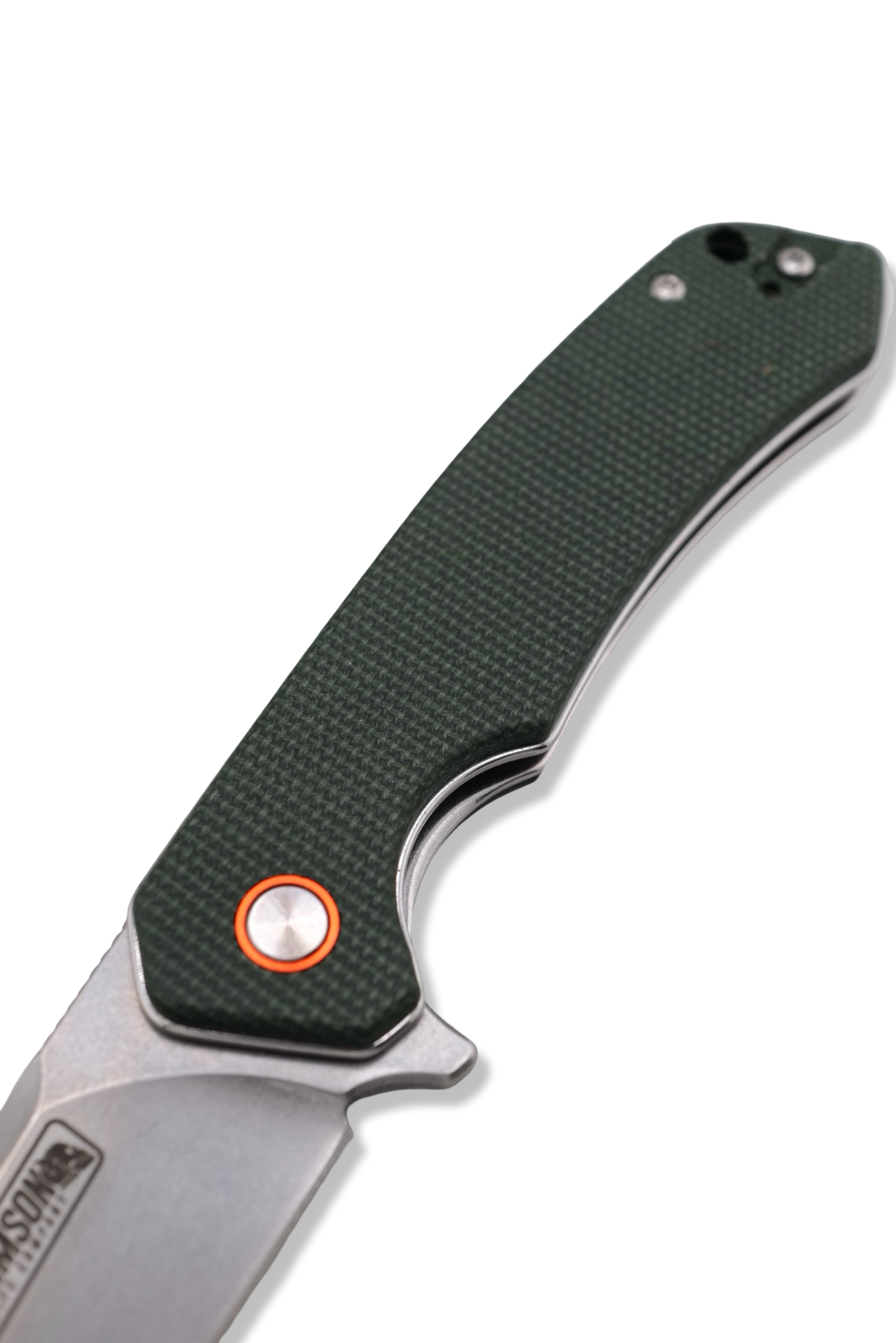 Copperhead Folder - OD Green Micarta Handle / Stonewash