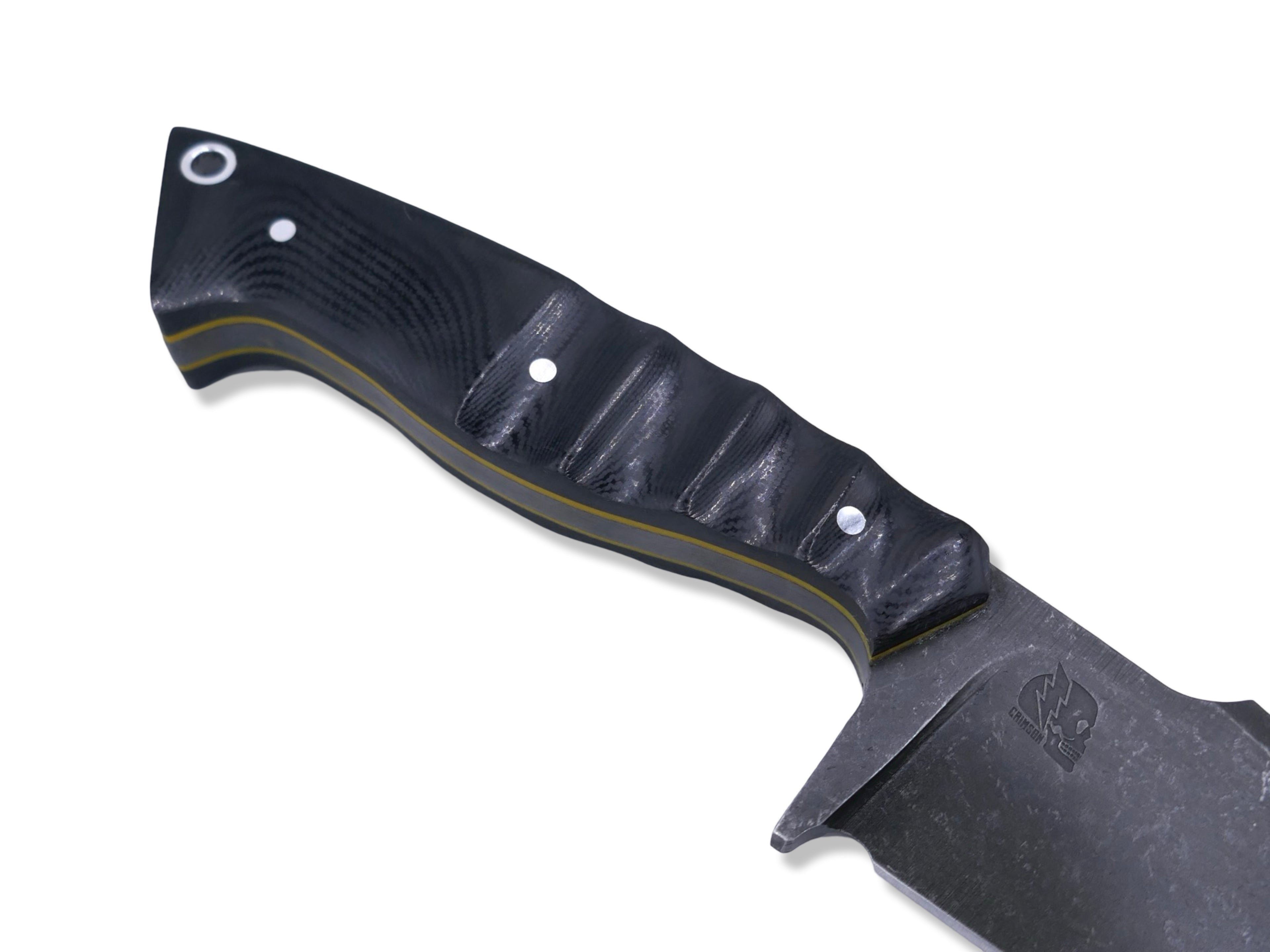 Reaper - Dark Stonewash / Black G-10 / Yellow G-10 Liner