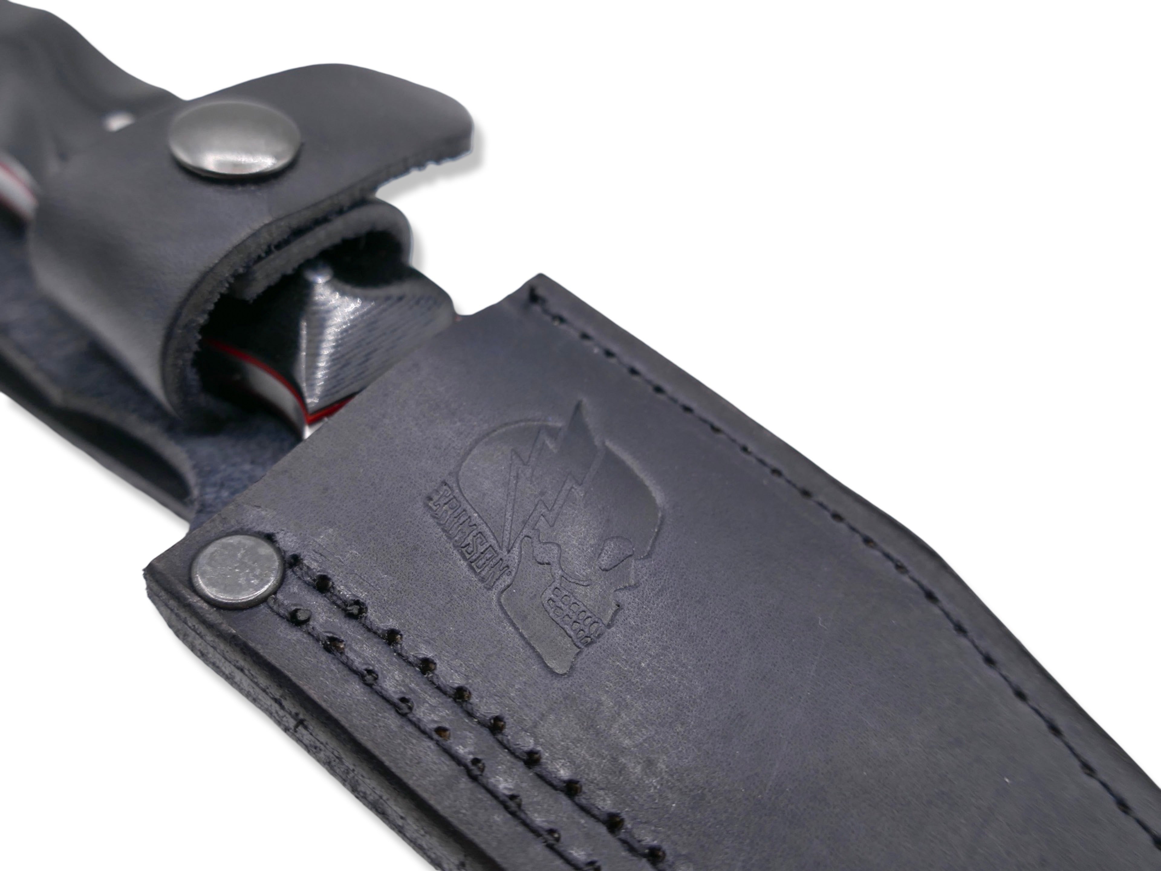 Slayer Mini - Satin / Black G-10 / Red G-10 Liner