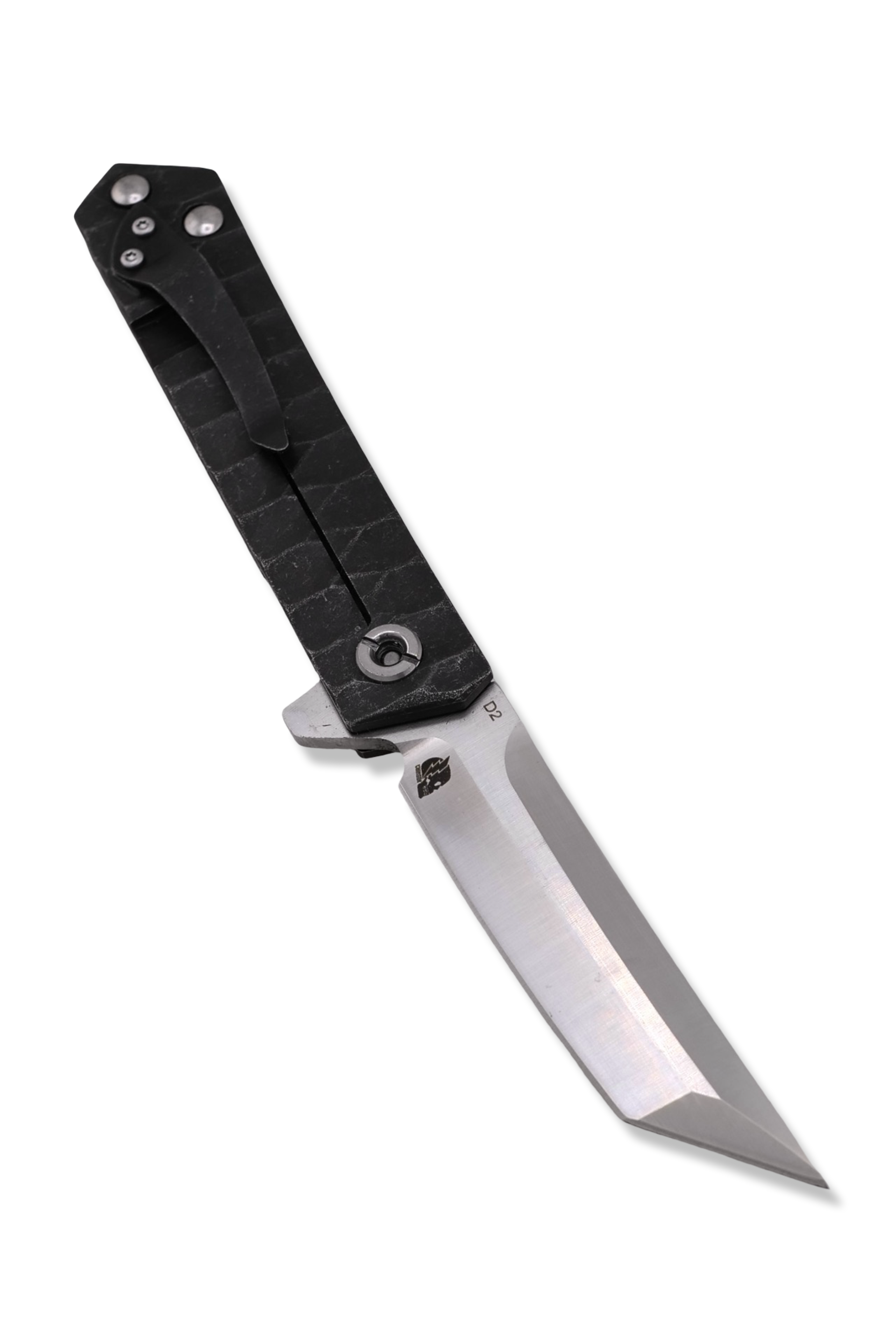 The Wayne Flipper Folder - Rock Textured Handle / Satin Finish