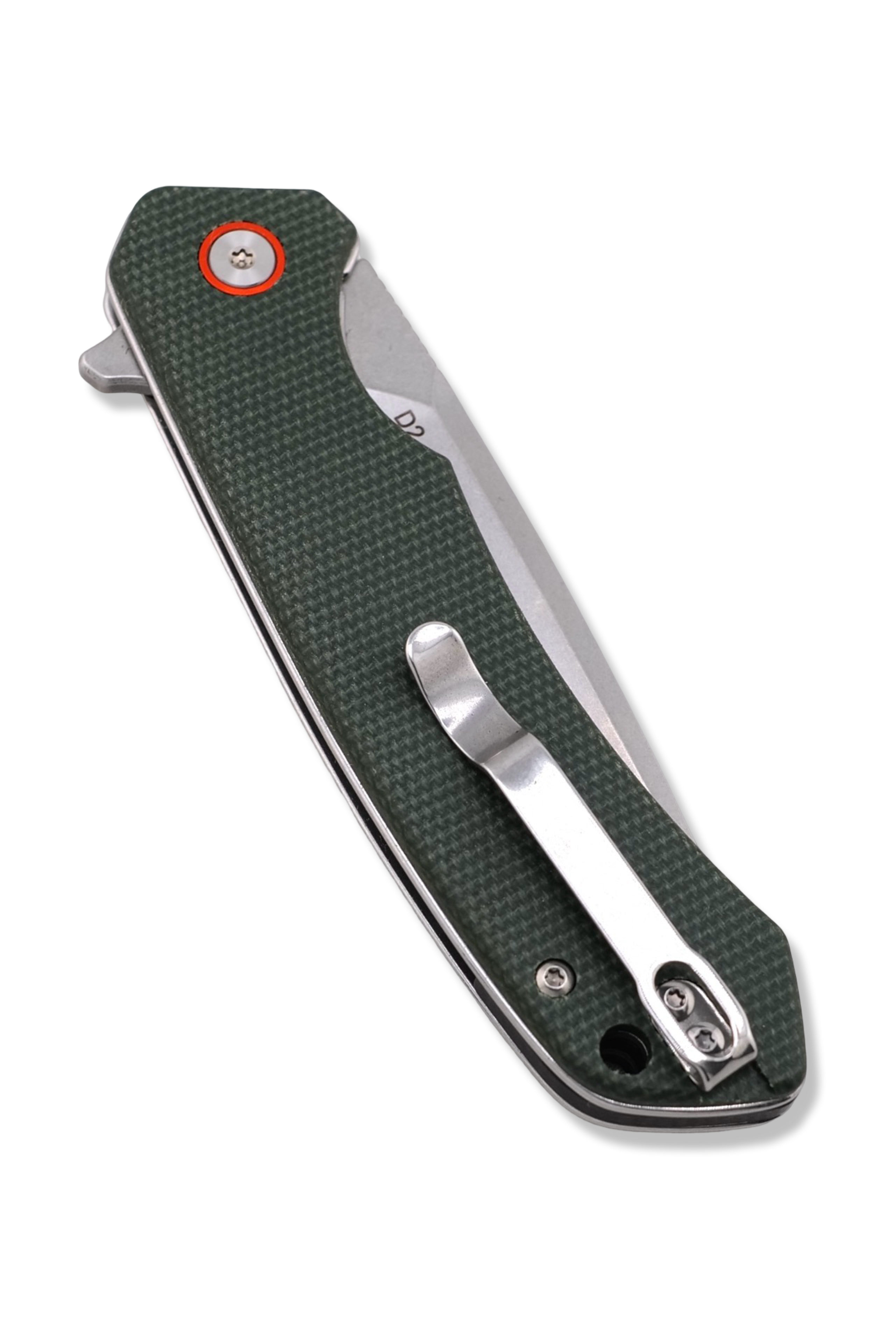 Copperhead Folder - OD Green Micarta Handle / Stonewash