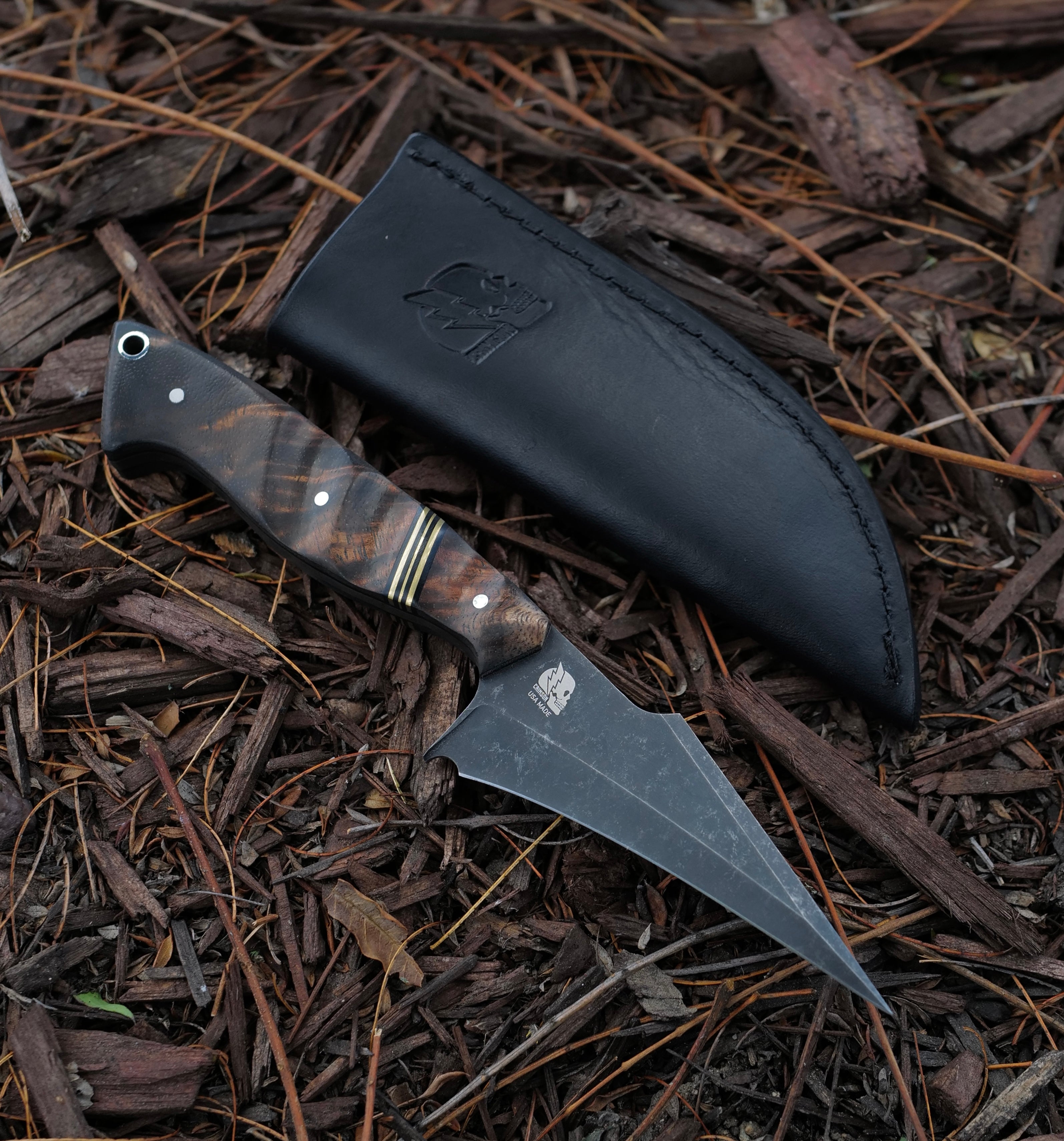 Kreaper Custom 1 of 1 - Hawaiian Koa / Triple Brass Split