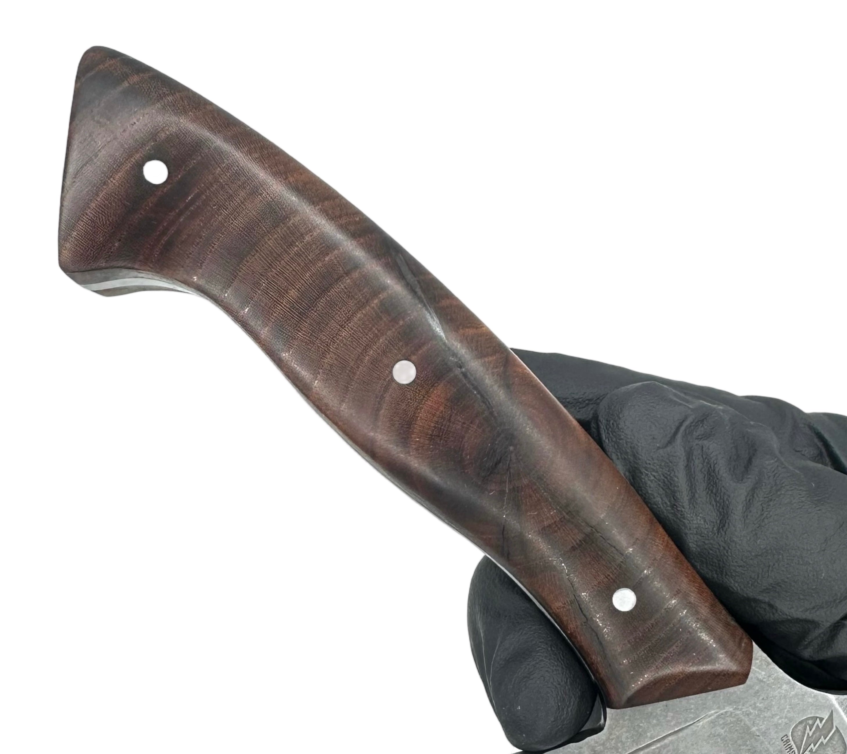 Destroyer - Stonewash / Zelkova Handle / Black G-10 Liner