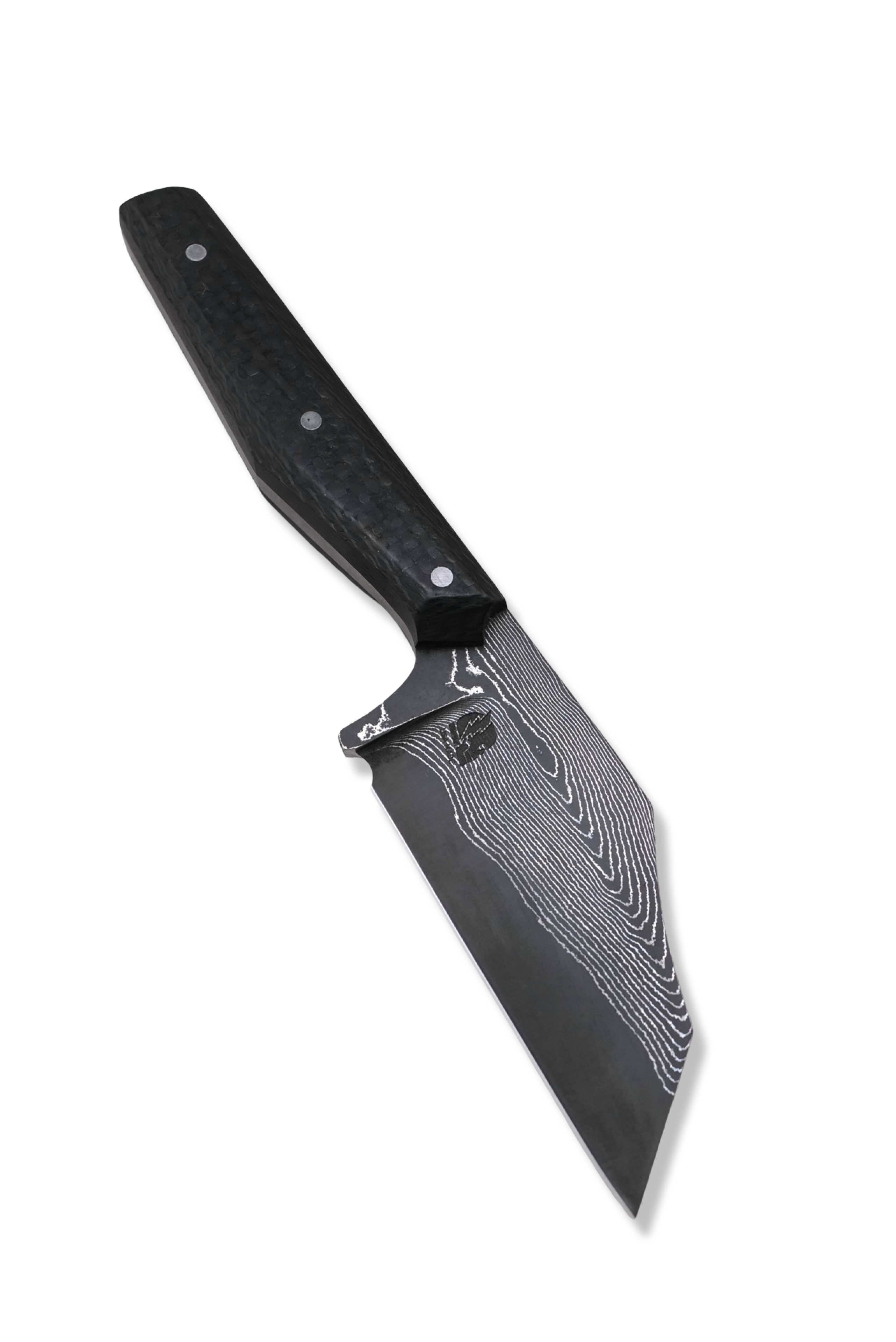 Mini Skinner Custom - Vegas Forge Stainless Damascus / Carbon Fiber Handle