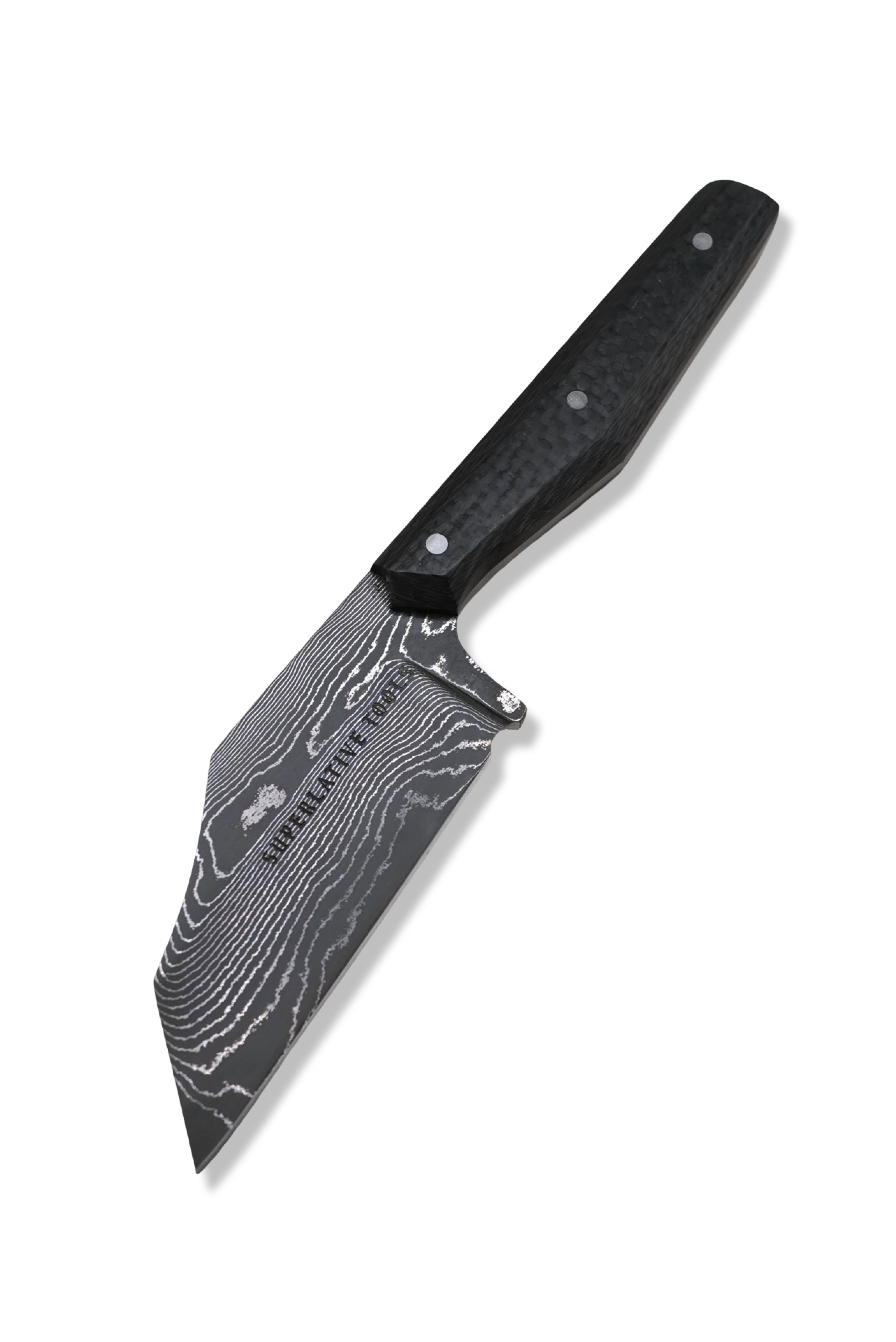 Mini Skinner Custom - Vegas Forge Stainless Damascus / Carbon Fiber Handle