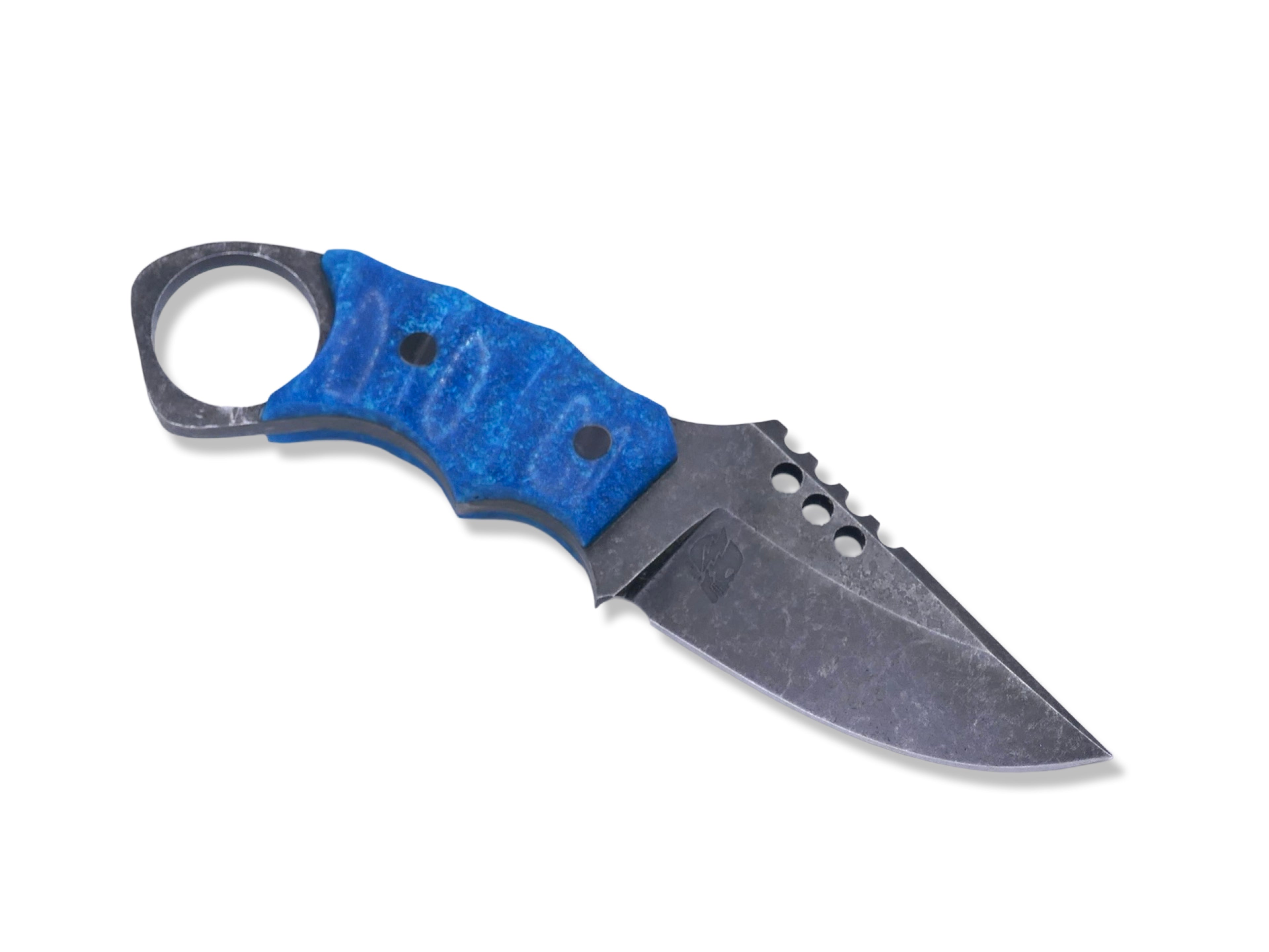 IRON WOLF - Dark Stonewash / Blue Composite Handle