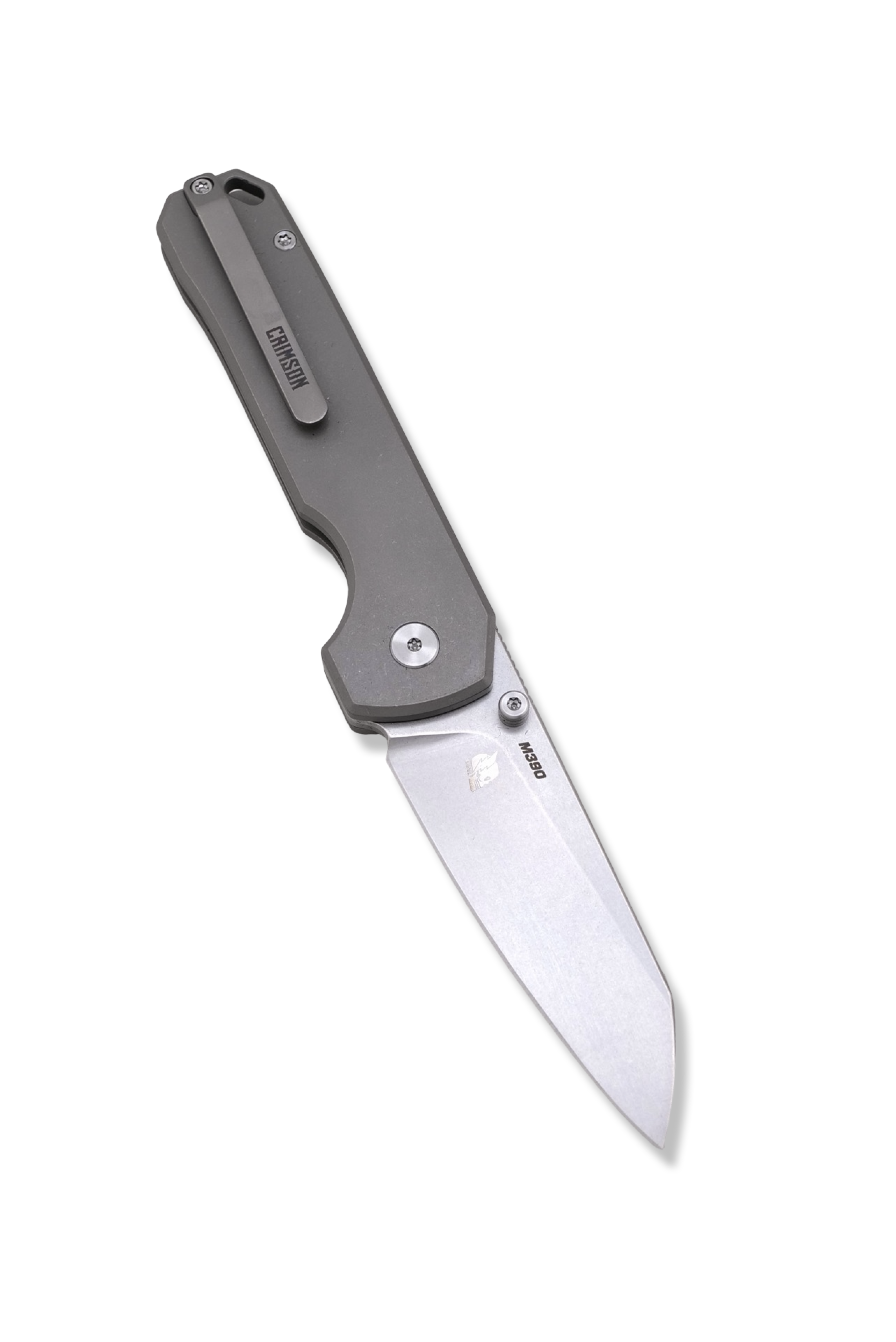 RAGNAR Folder - M390 Steel / Titanium Handle / Titanium clip / Stonewash Finish