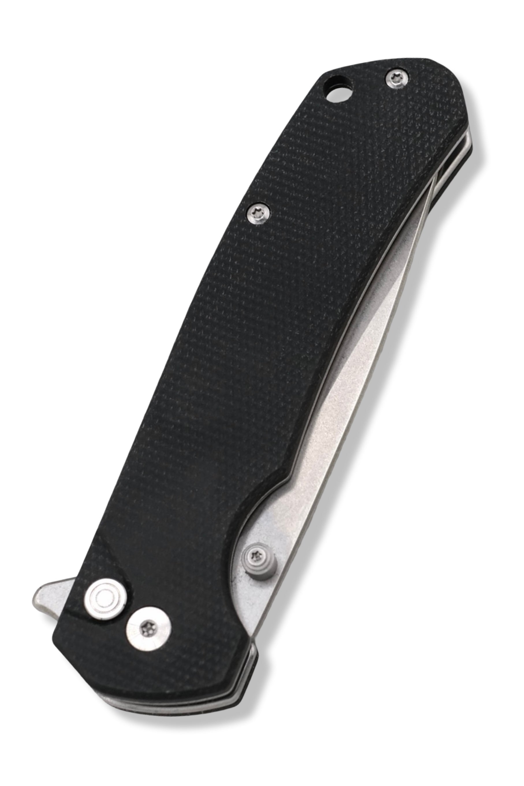 Q7 Flipper Folder - Limited Edition / Small Batch / OSIDE Edition Black G-10 Handle / Stonewash Blade