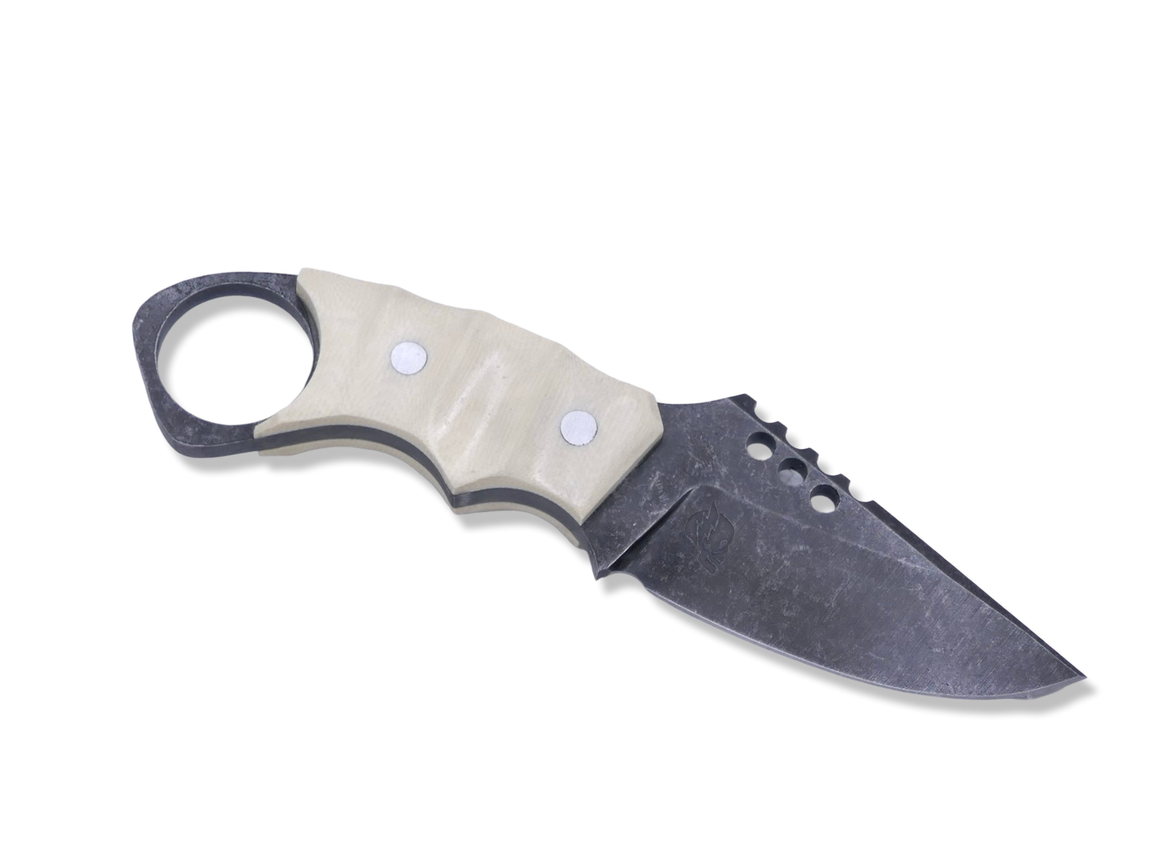 IRON WOLF - Dark Stonewash / Ivory G-10 Handle