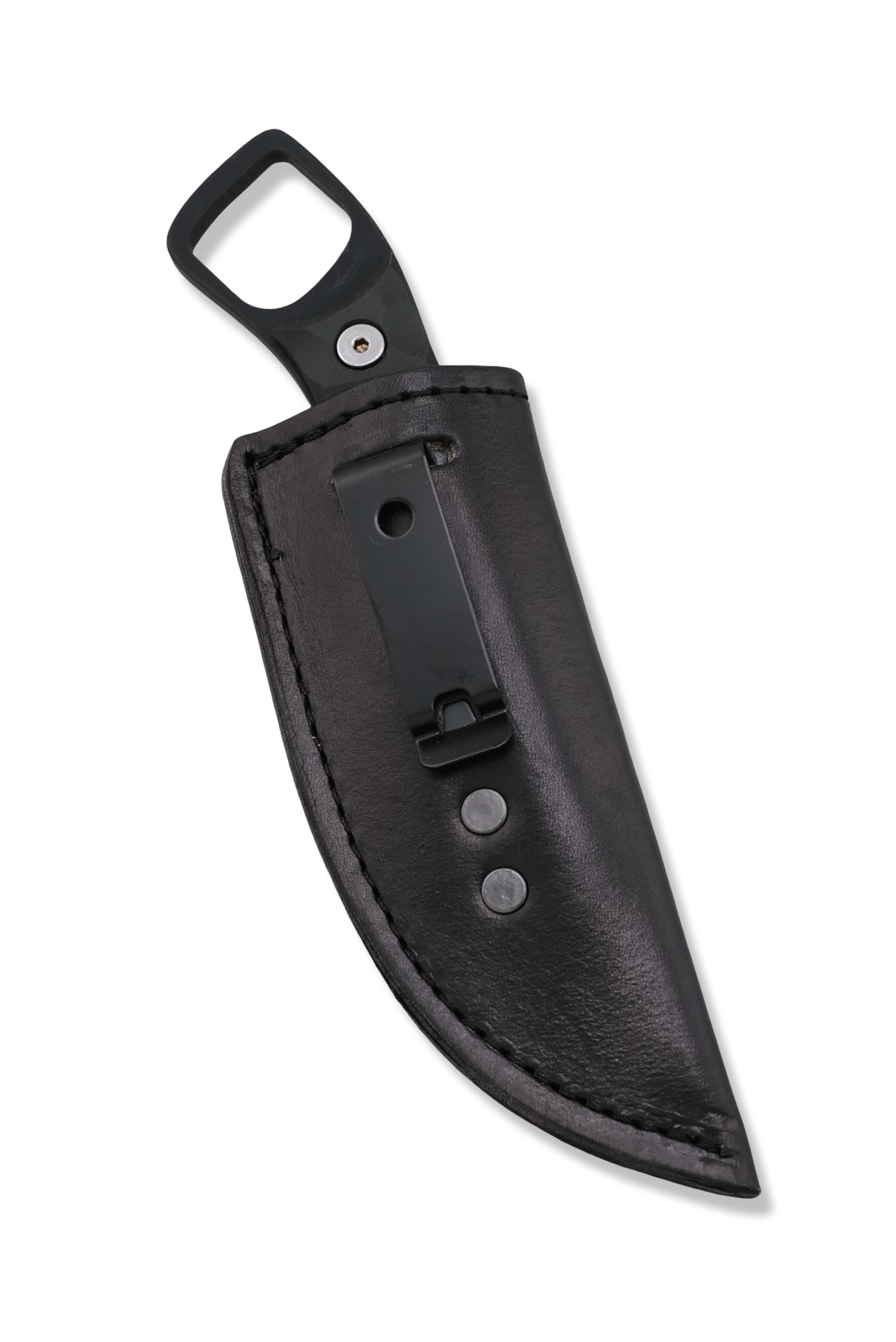 RPM Iron Wolf “ ARMIPOTENT “ - Black Cerakote / Black Richlite Handle / Leather Sheath Included / LIMITED TO 5 PIECES