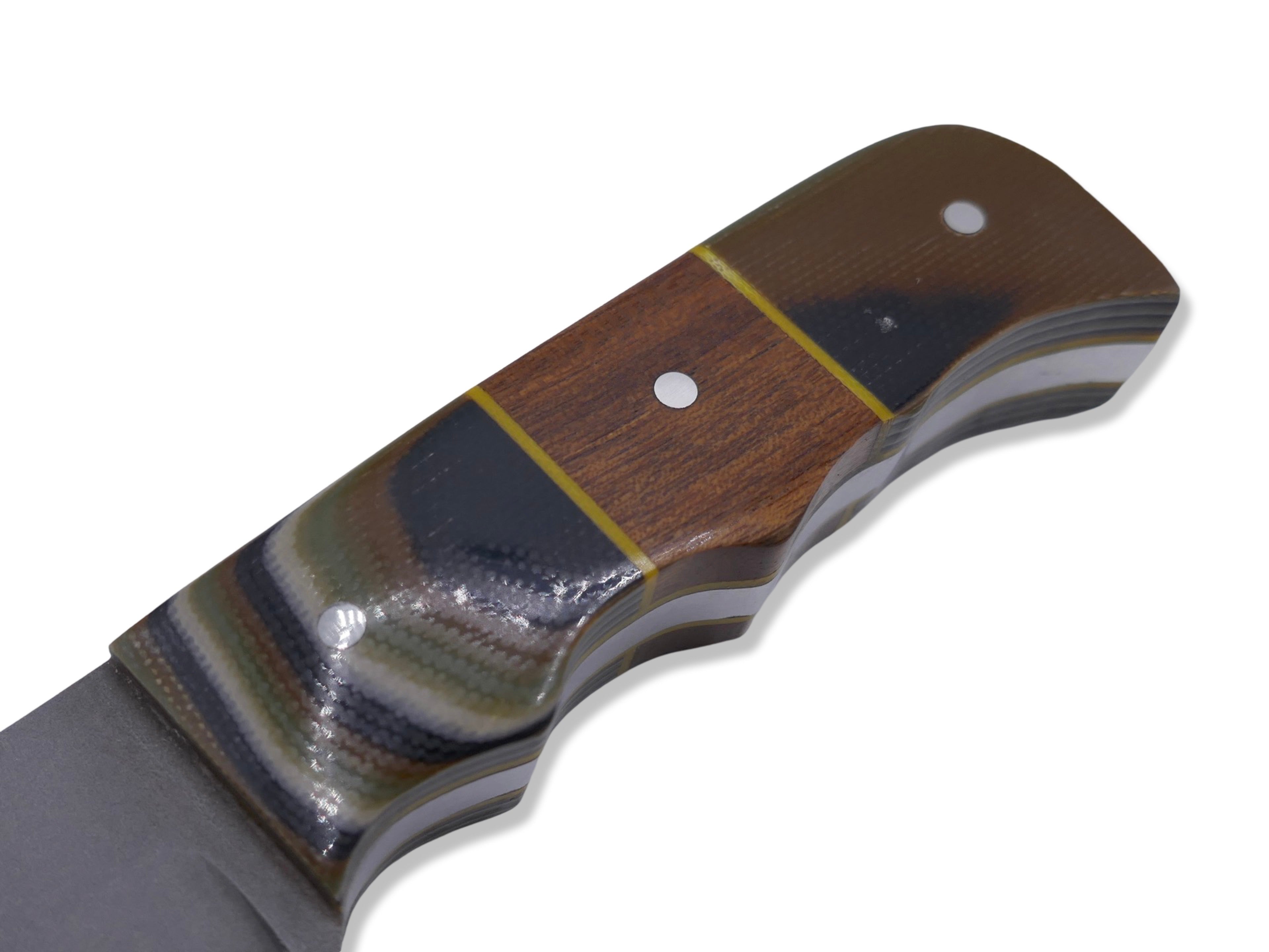 MINI SLAYER - G-10 / Iron Wood Inlay / Yellow G-10 Liner