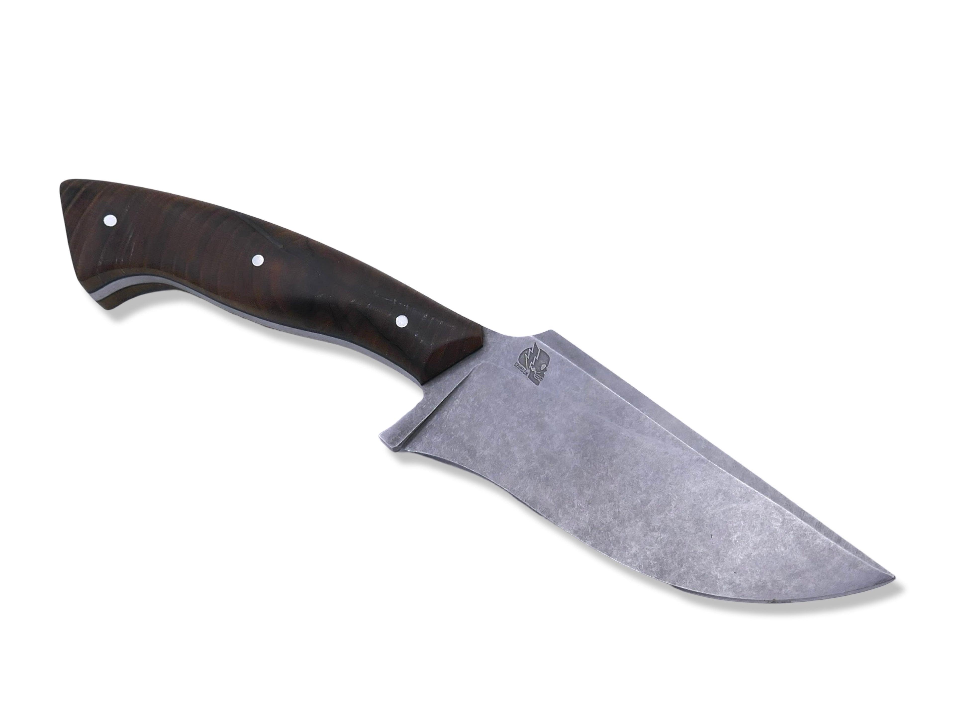 Destroyer - Stonewash / Zelkova Handle / Black G-10 Liner