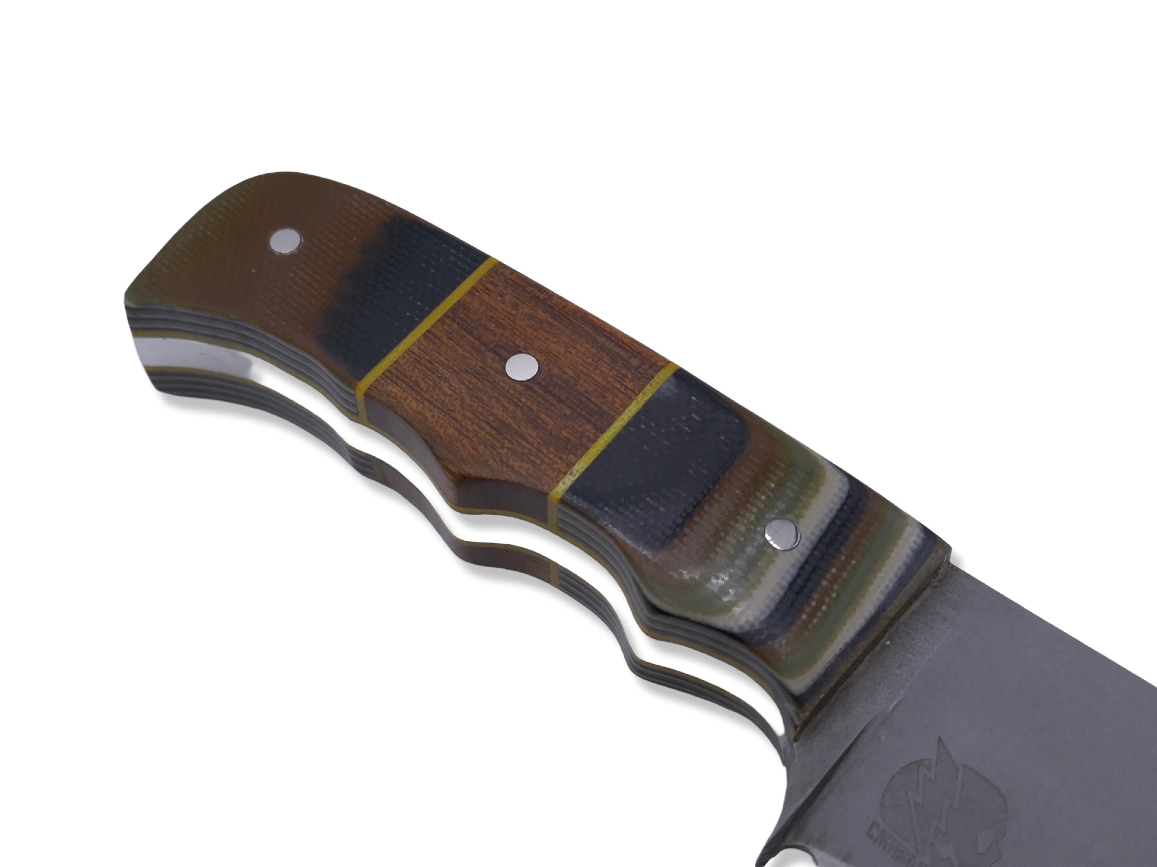 MINI SLAYER - G-10 / Iron Wood Inlay / Yellow G-10 Liner