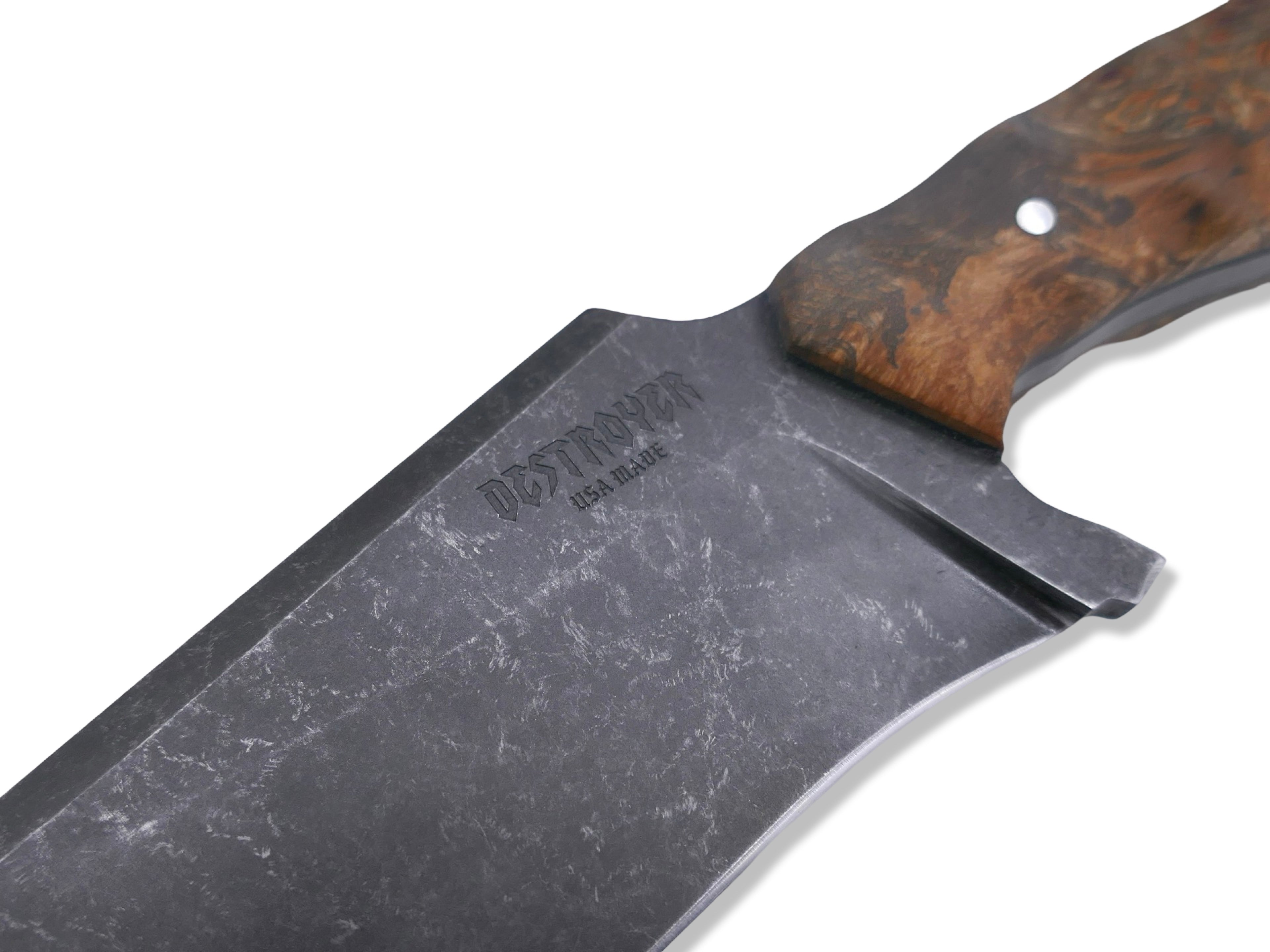 Destroyer - Dark Stonewash / Dyed Black Maple Burl